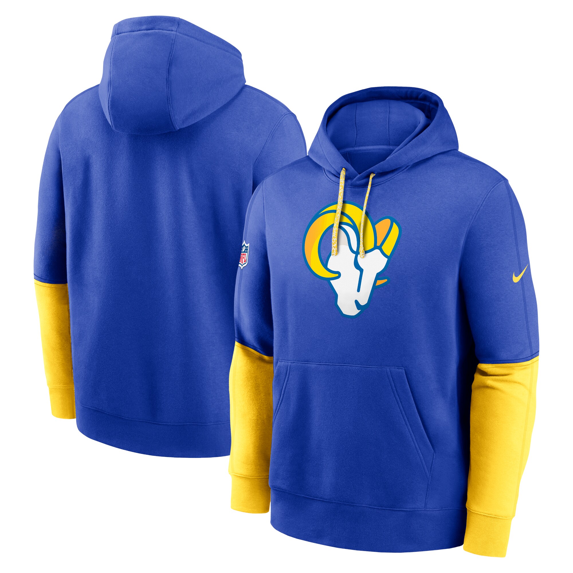 Los Angeles Rams 2024 Sideline Club Pullover Hoodie - Royal