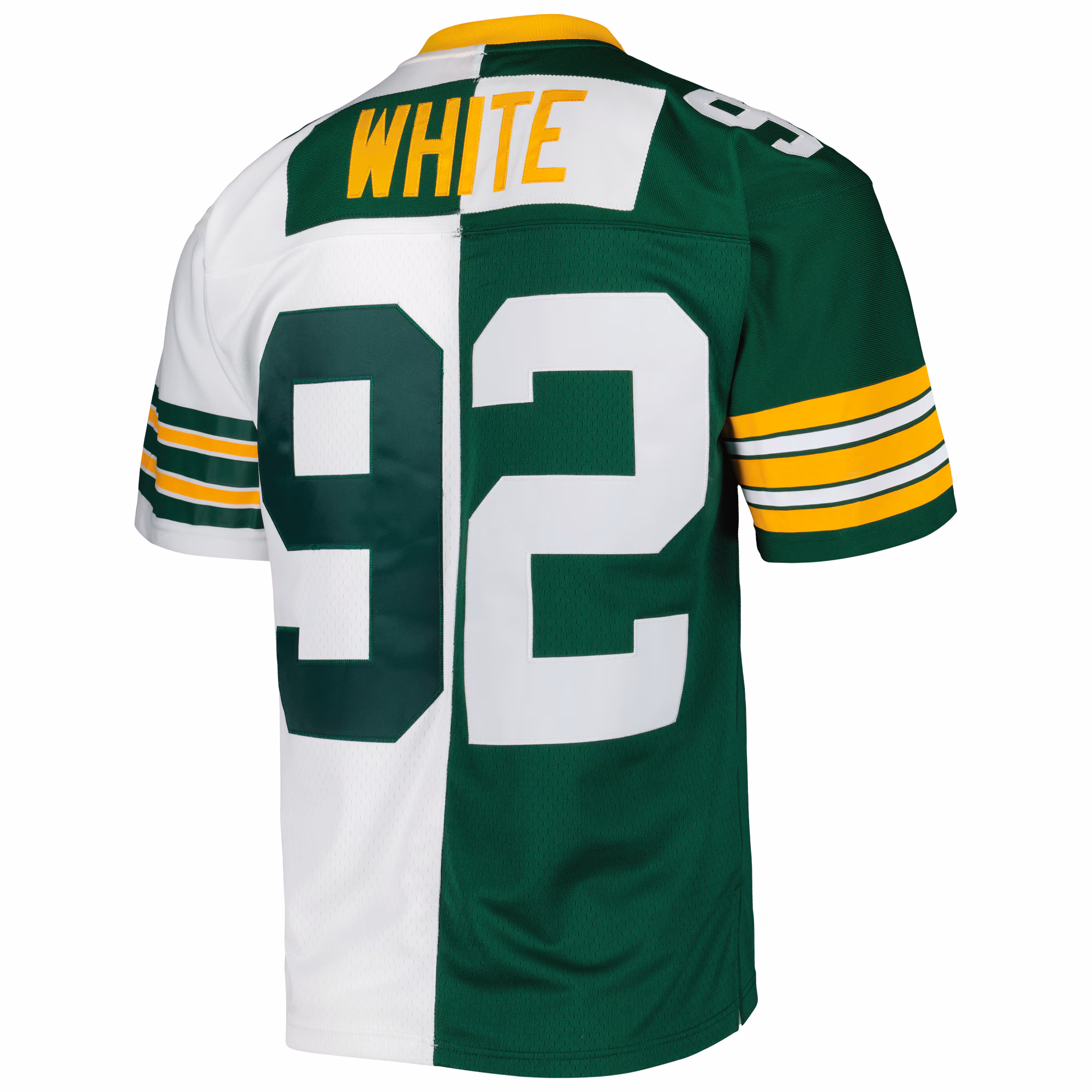 Reggie White Green Bay Packers 1996 Split Legacy Replica Jersey - Green/White