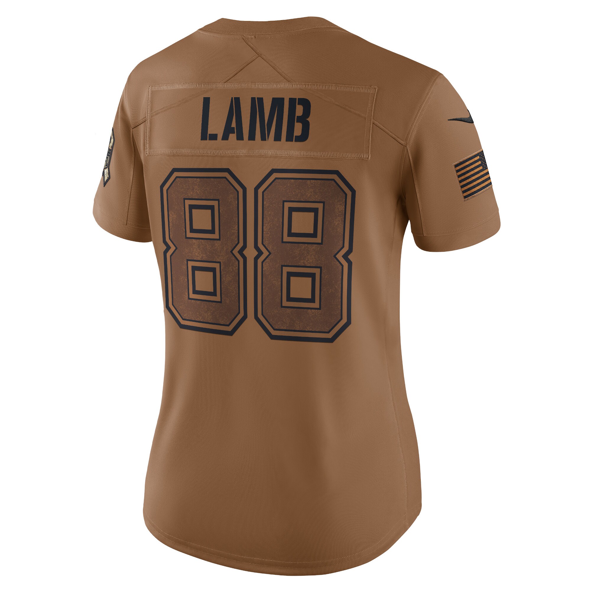 CeeDee Lamb Dallas Cowboys  Women's 2023 Salute To Service Limited Jersey - Brown