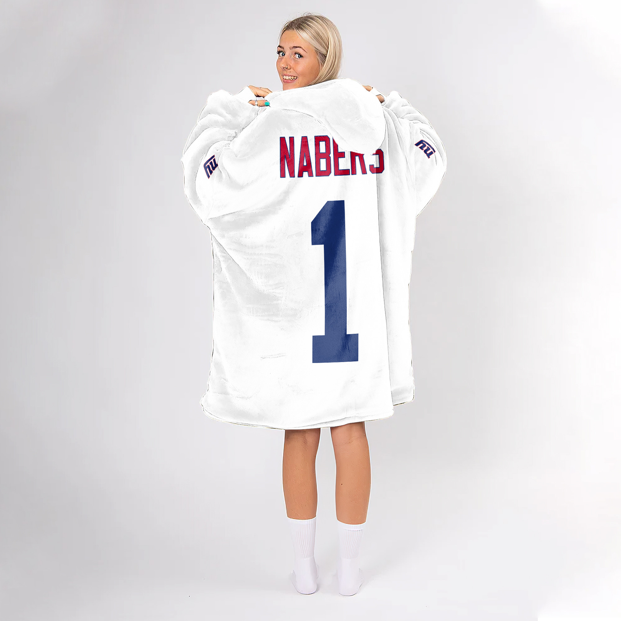Adult M.N 1 New York G Football Unisex Blanket Hoodie