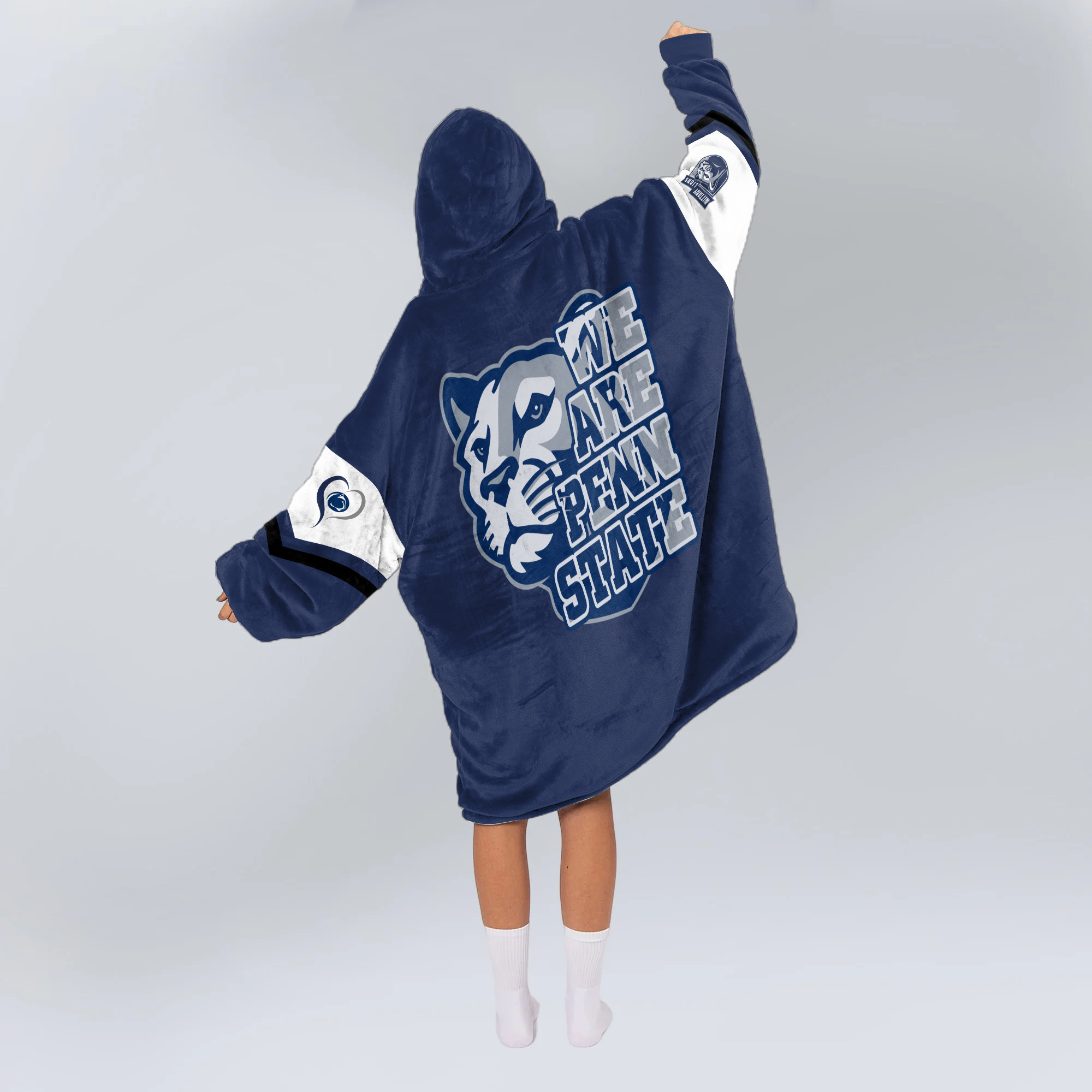 Adult Penn State Football Unisex Blanket Hoodie