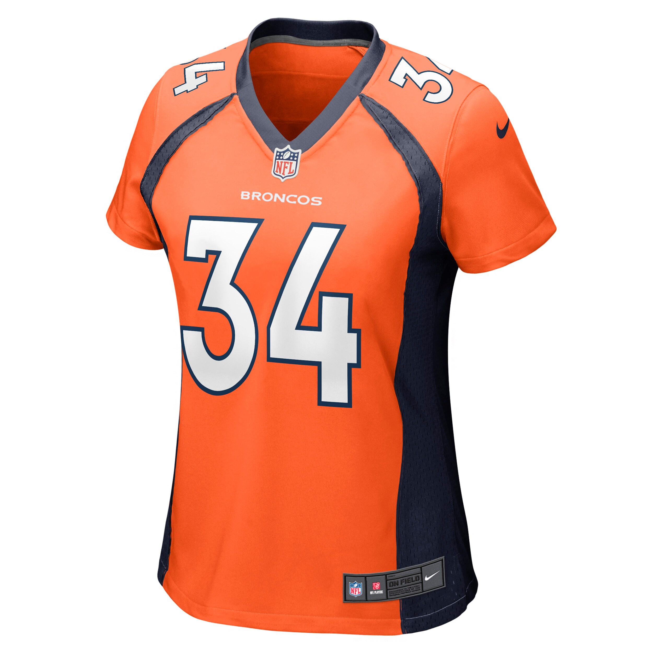 Essang Bassey Denver Broncos  Women's Game Jersey - Orange