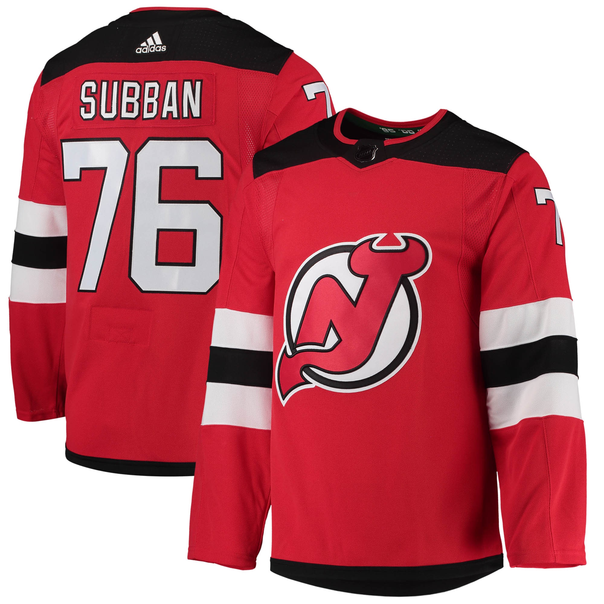 P.K. Subban New Jersey Devils  Home Primegreen Authentic Pro Player Jersey - Red