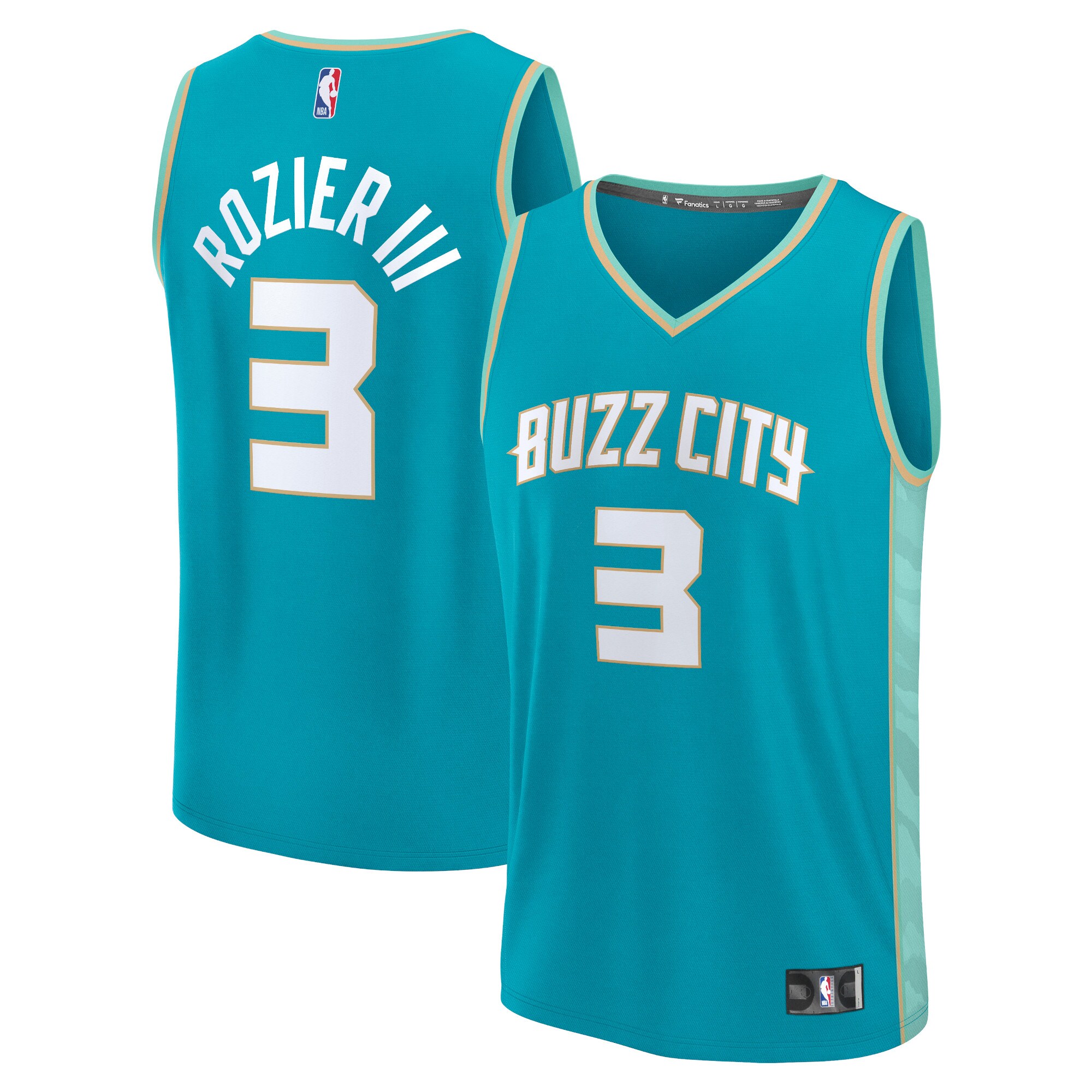 Unisex Charlotte Hornets Terry Rozier  Teal 2023/24 Fast Break Jersey - City Edition