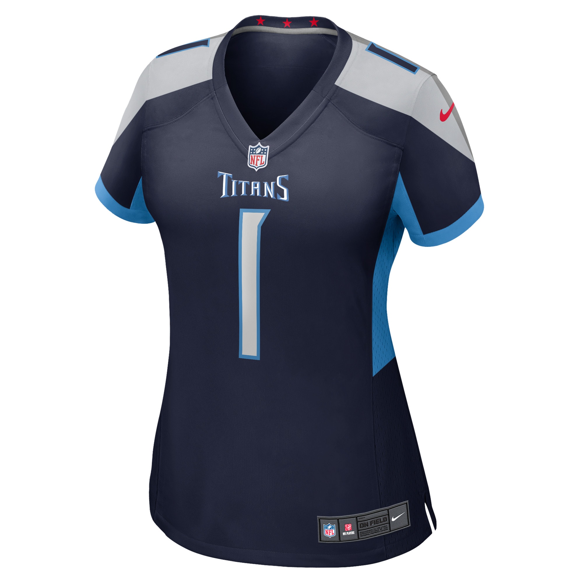 Number 1 Bride Tennessee Titans Women's Game Jersey - Navy
