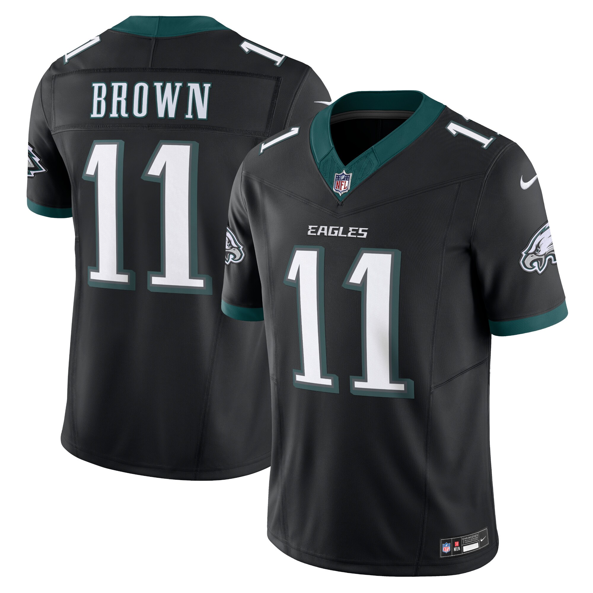 A.J. Brown Philadelphia Eagles #11 Alternate Vapor F.U.S.E. Limited Jersey - Black