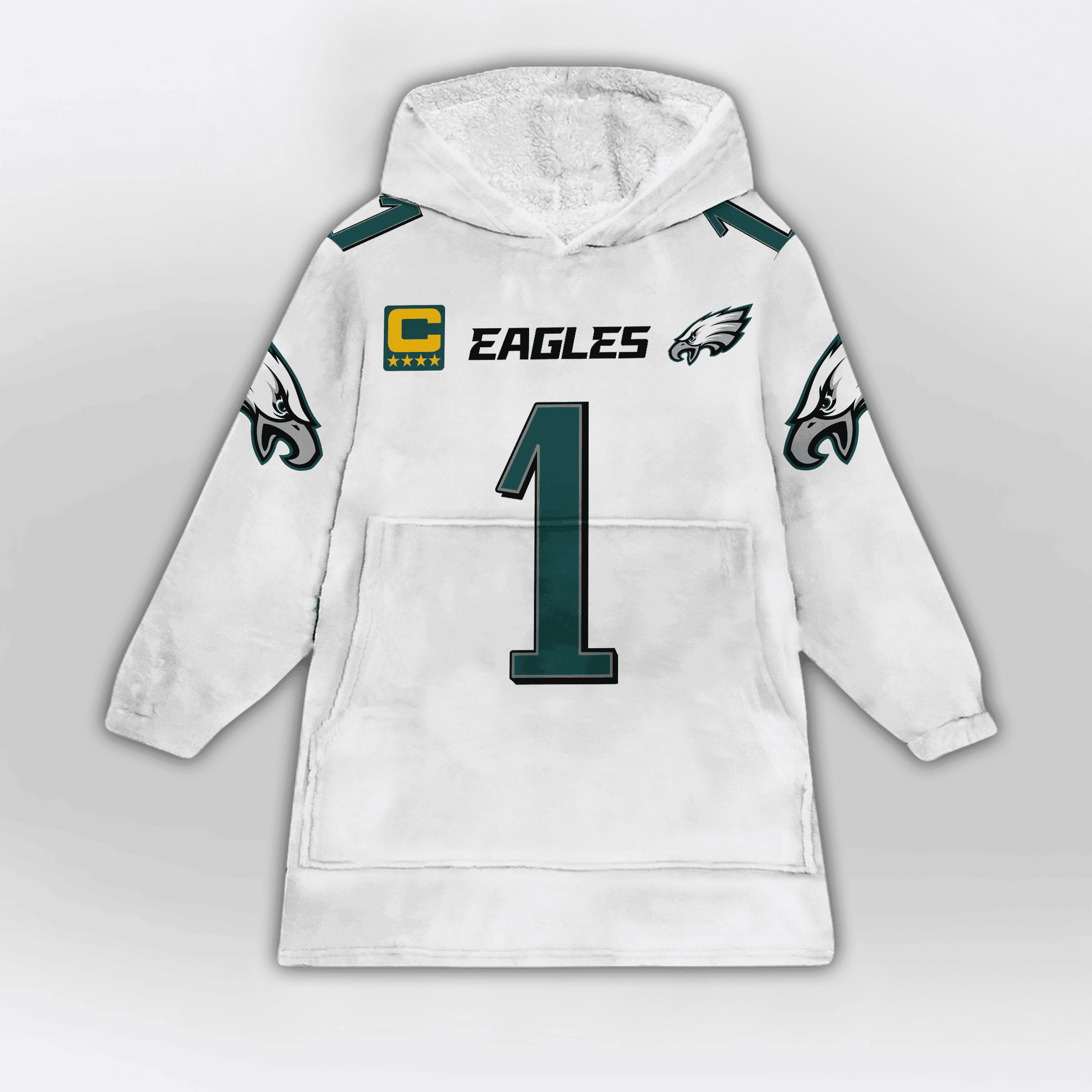 Kid 1 Philadelphia Football Unisex Blanket Hoodie