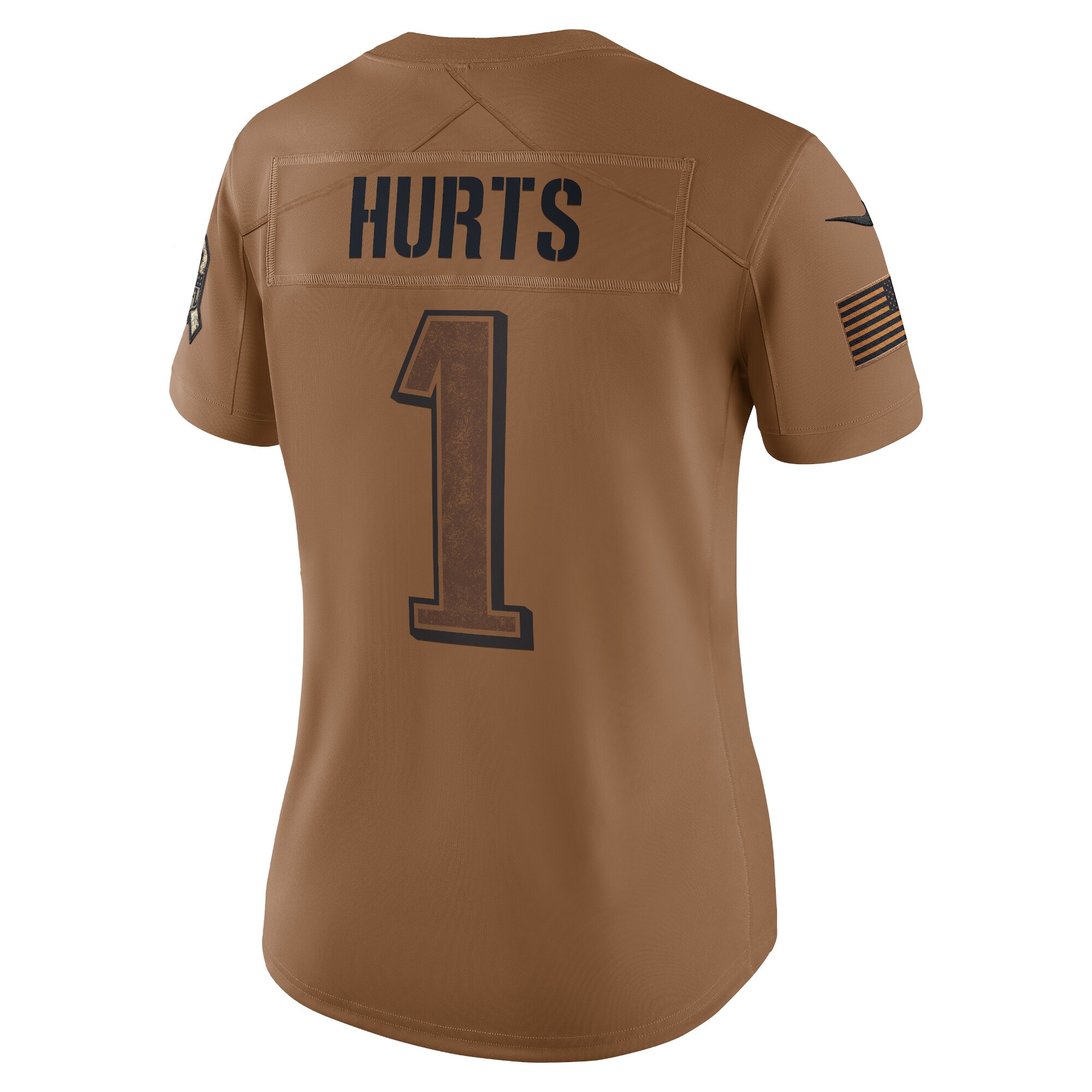 Jalen Hurts Philadelphia Eagles  Women's 2023 Salute To Service Limited Jersey - Brown