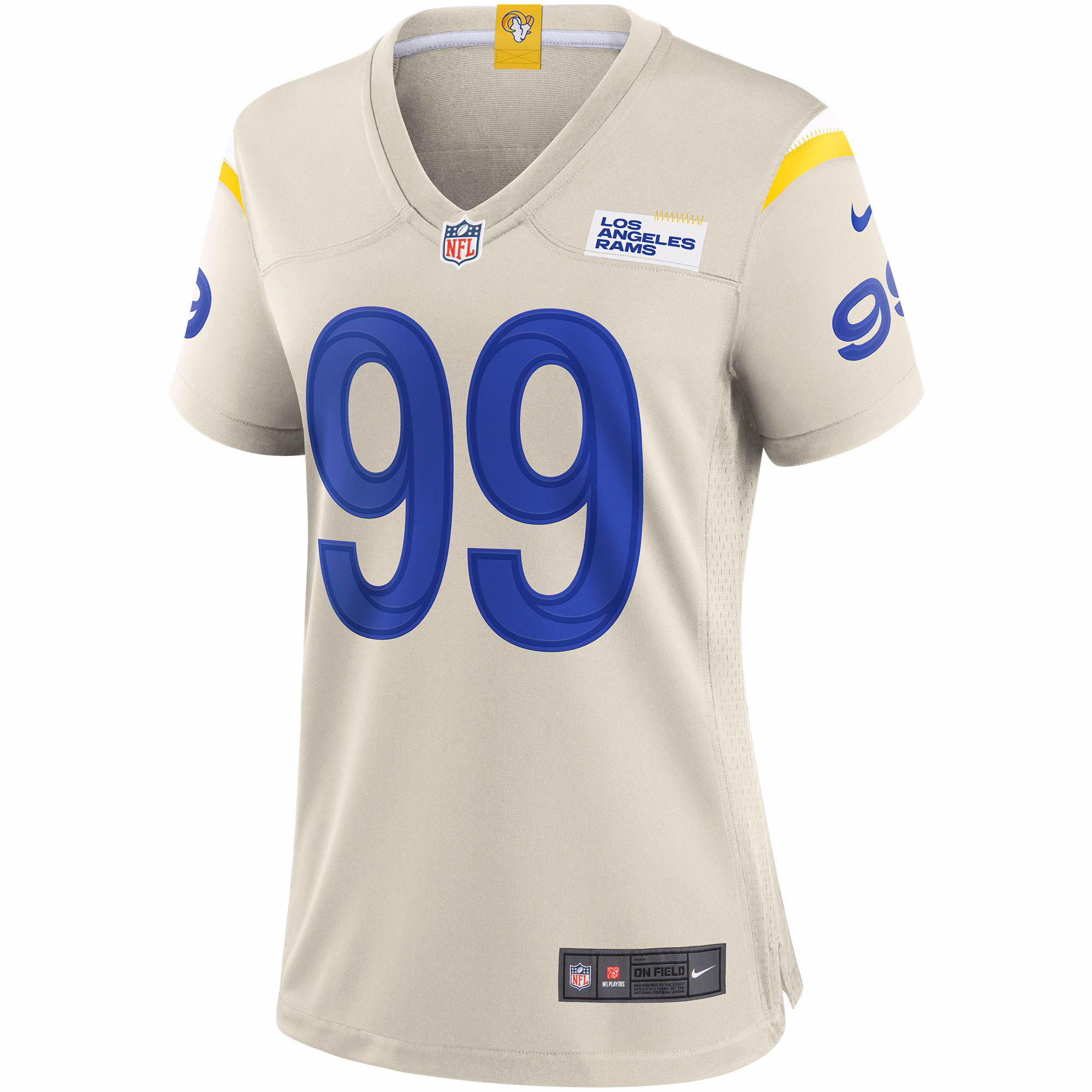 Aaron Donald Los Angeles Rams Women's Player Jersey - Cream