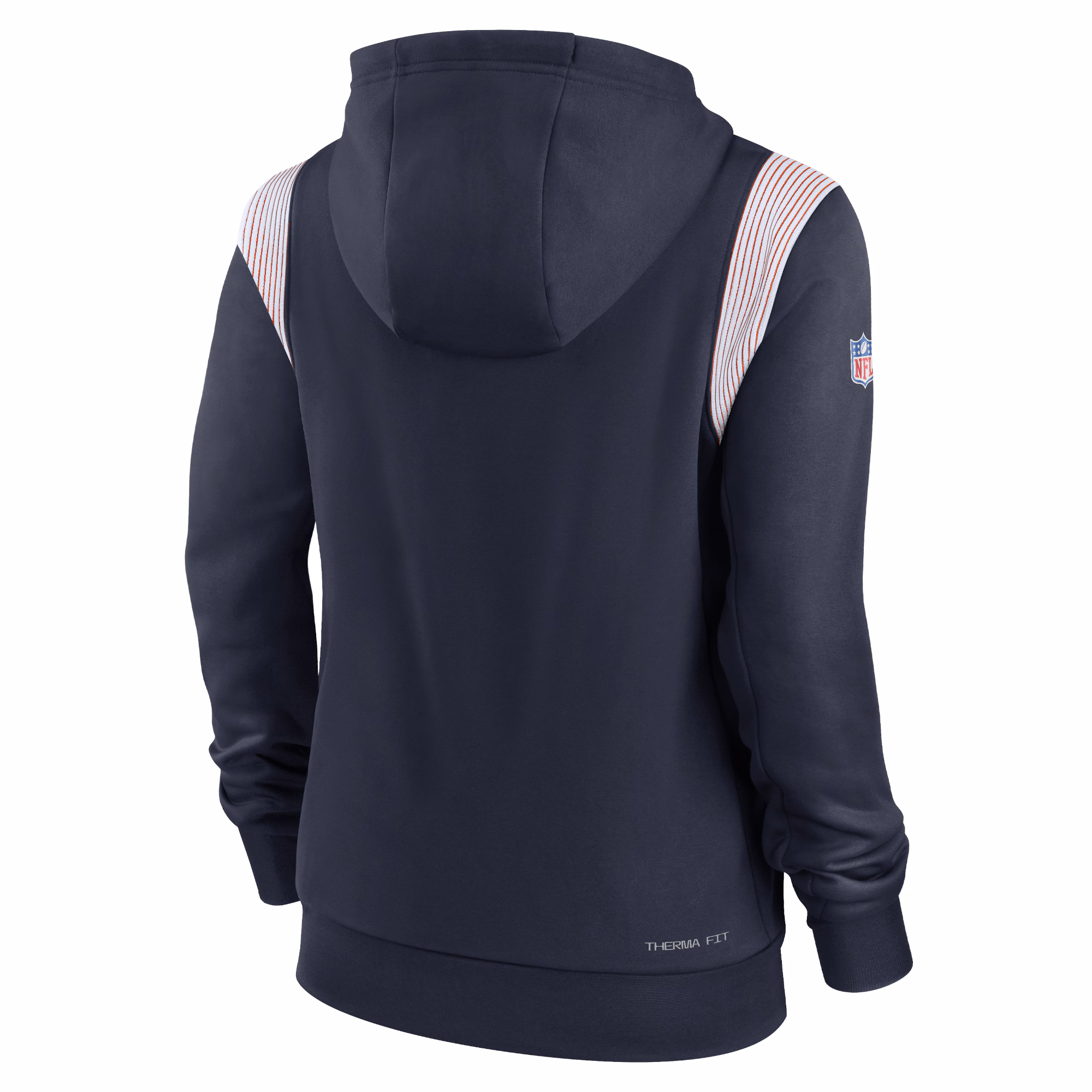 Chicago Bears Women's Sideline Stack Performance Pullover Hoodie - Navy
