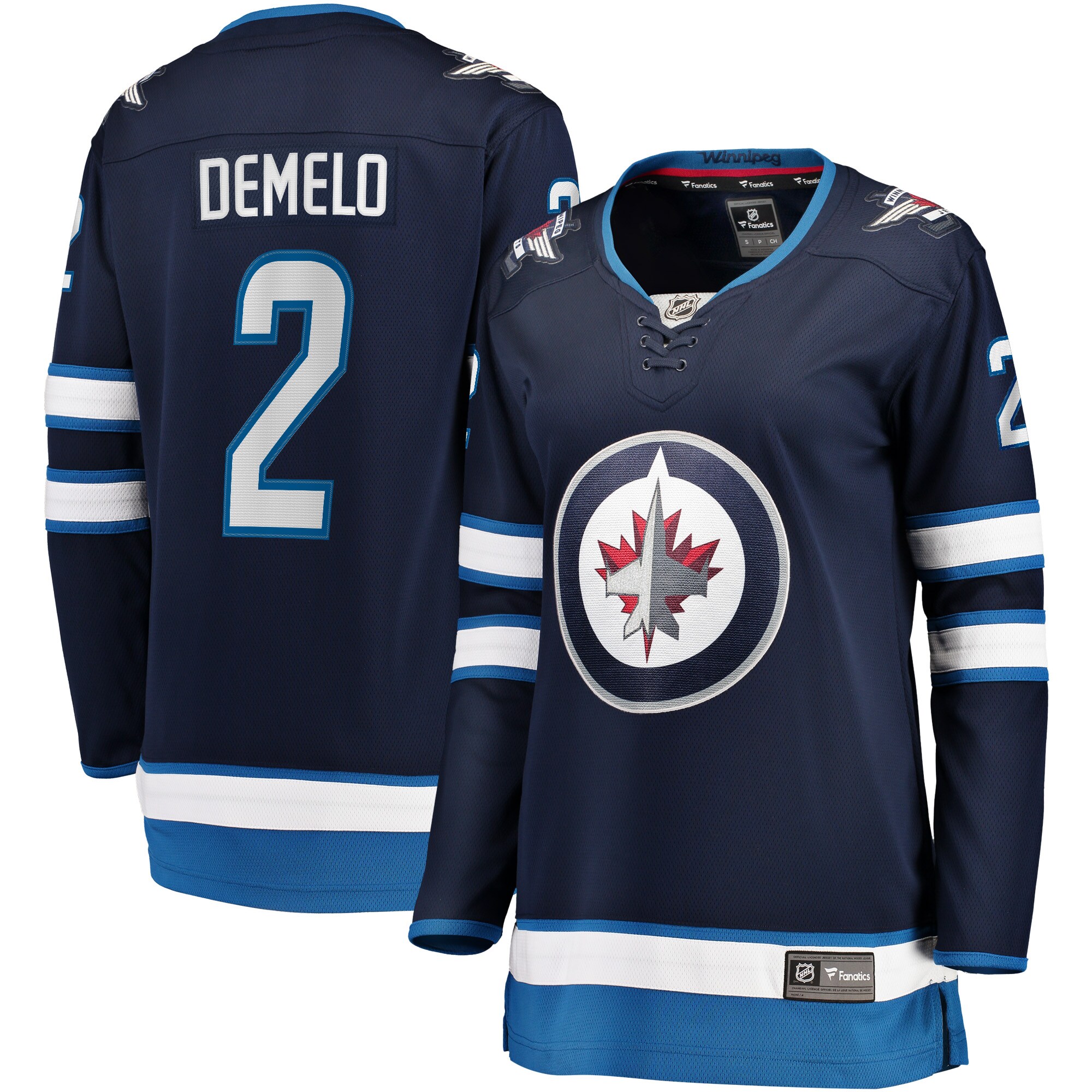 Dylan DeMelo Winnipeg Jets Women's Home Breakaway Player Jersey - Navy