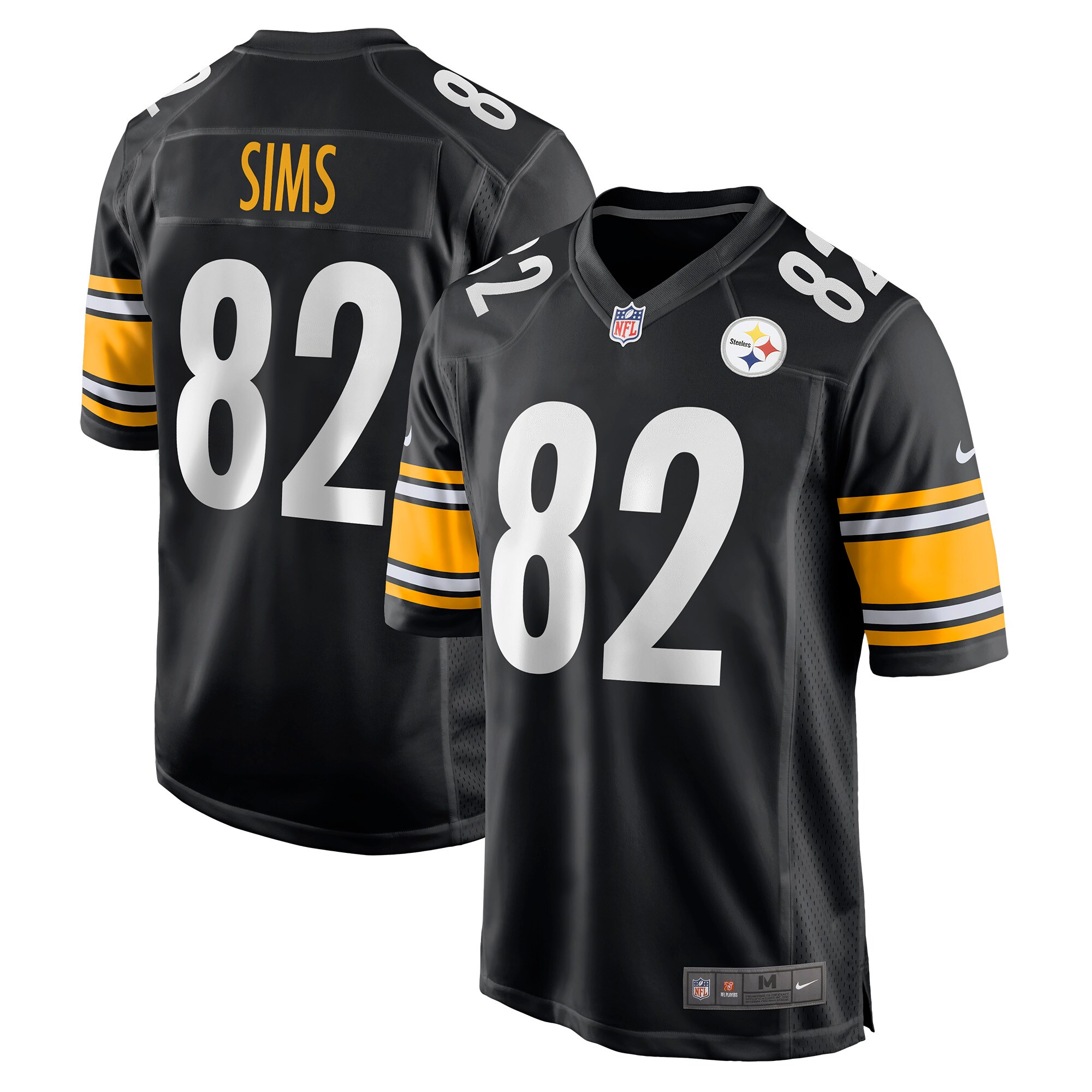 Steven Sims Pittsburgh Steelers  Game Jersey - Black