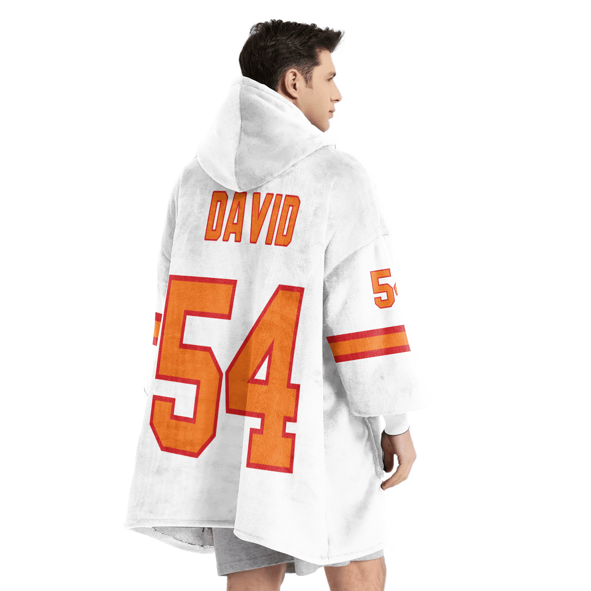 Adult L.D 54 Tampa Bay Football 50th Season Game Unisex Blanket Hoodie