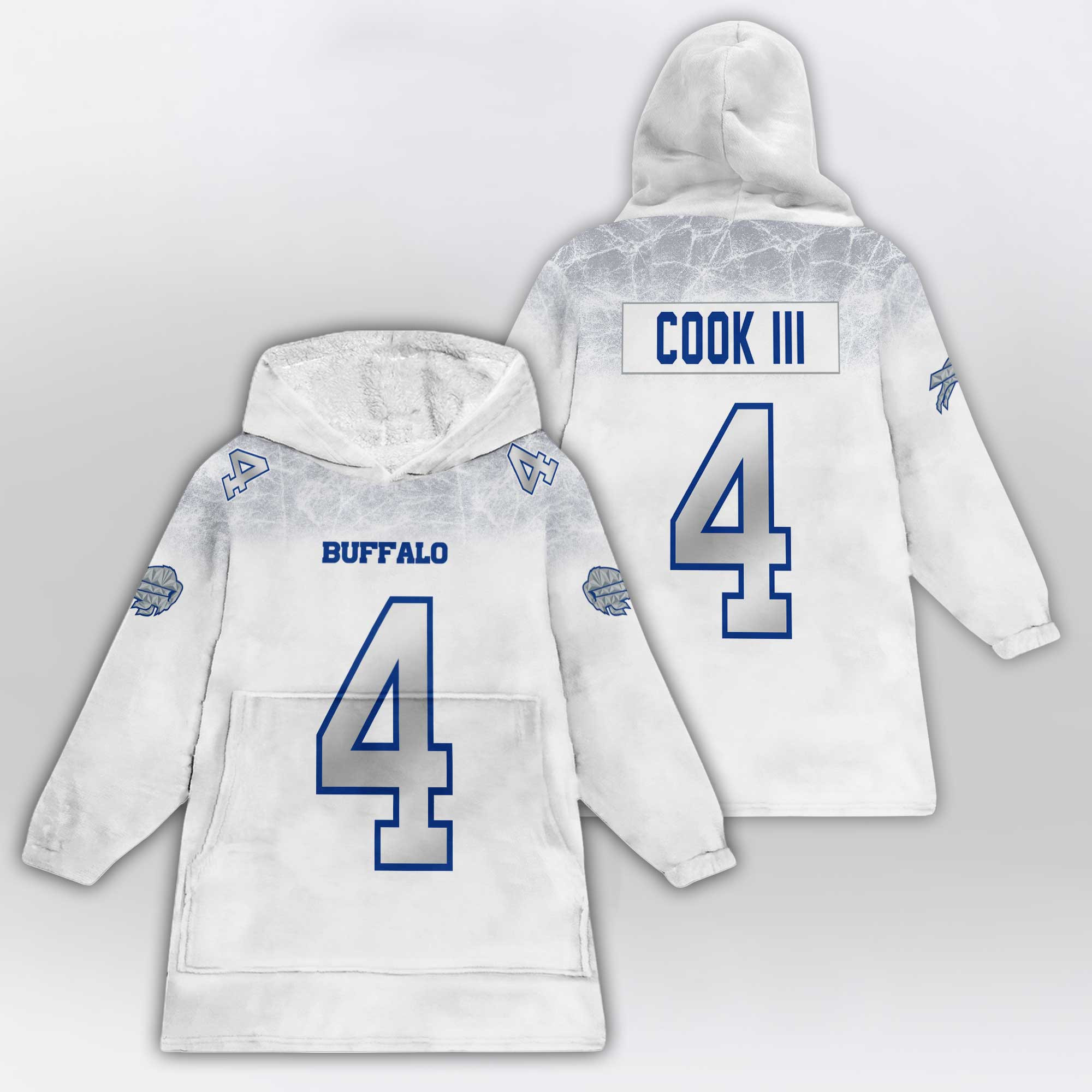 J.C 4 Buffalo Football Unisex Blanket Hoodie