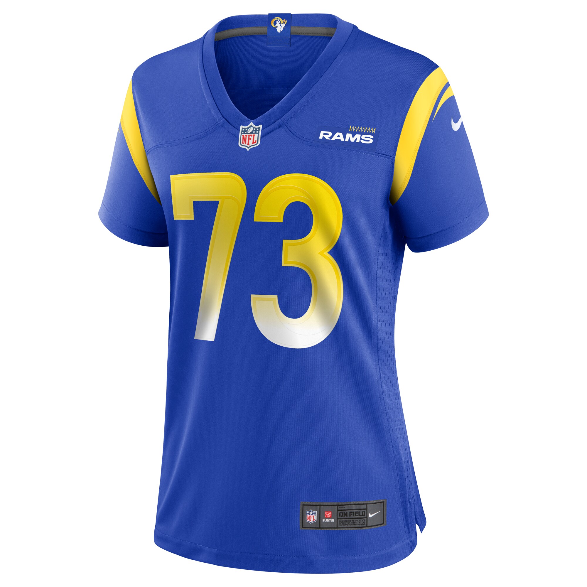David Edwards Los Angeles Rams  Women's Game Jersey - Royal