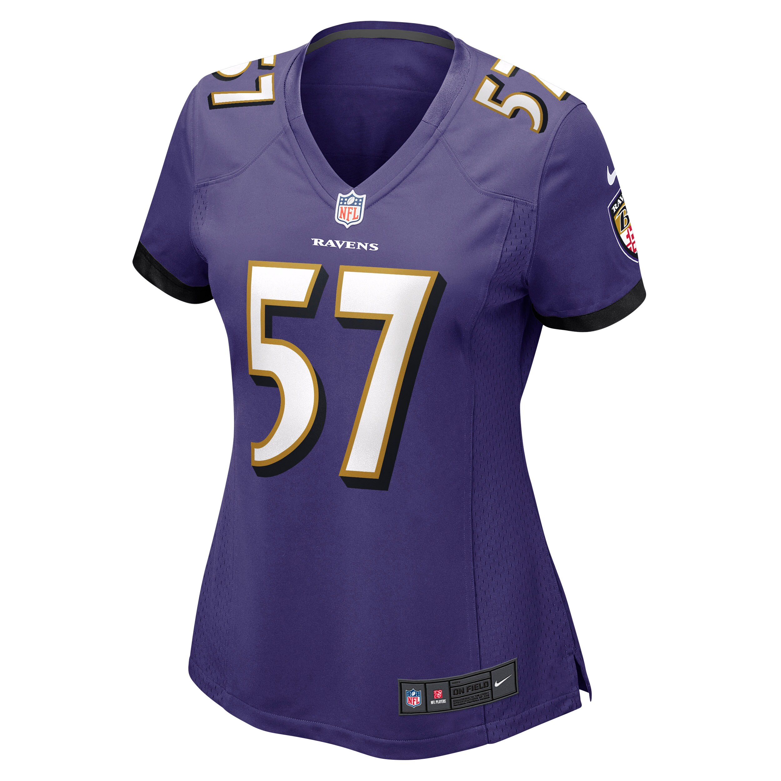 Kristian Welch Baltimore Ravens  Women's Game Jersey - Purple