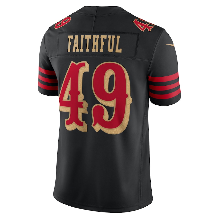 The Faithful #49 San Francisco 49ers 2025 Rivalries Collection Limited Jersey - Black