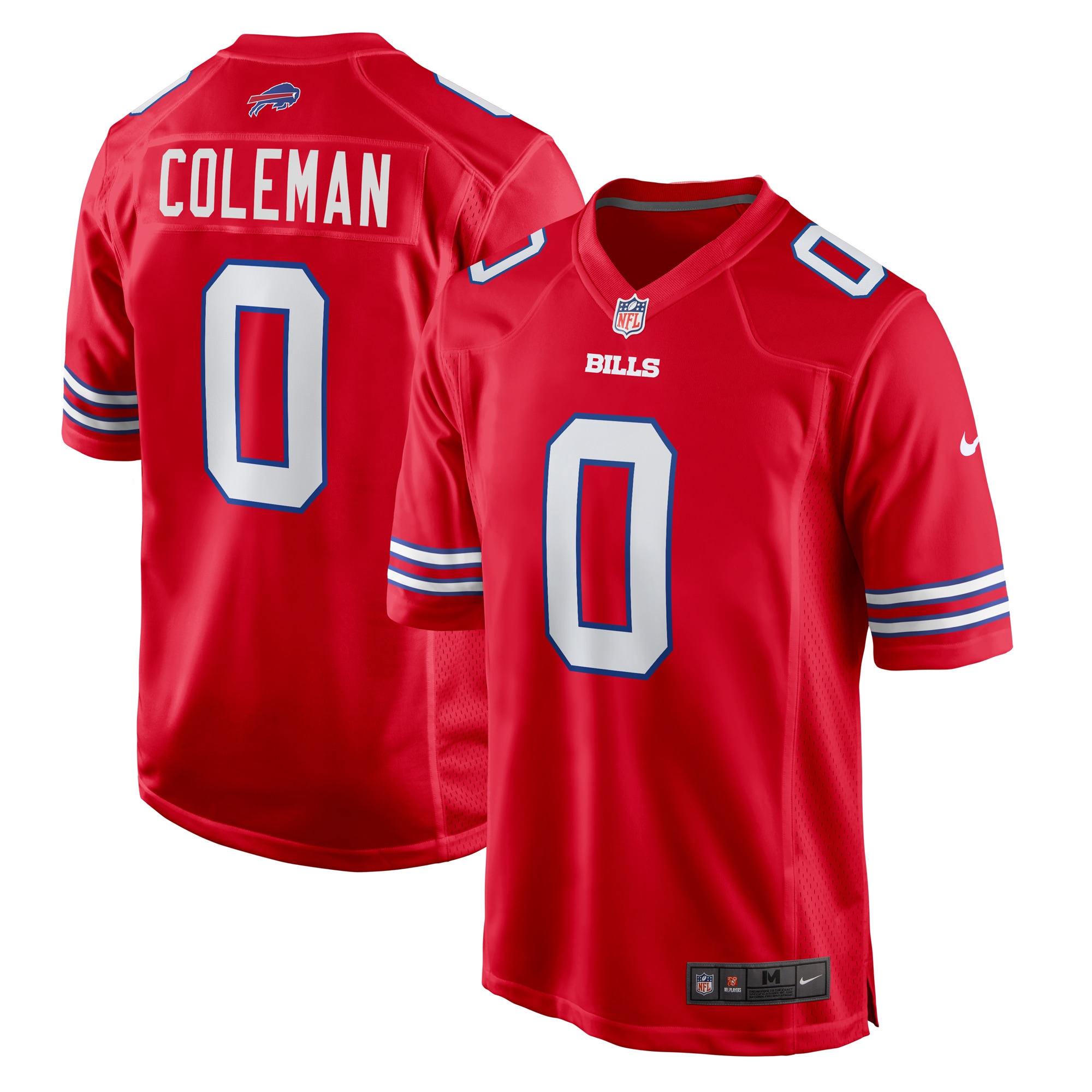 Keon Coleman #0 Buffalo Bills Alternate Game Jersey -  Red