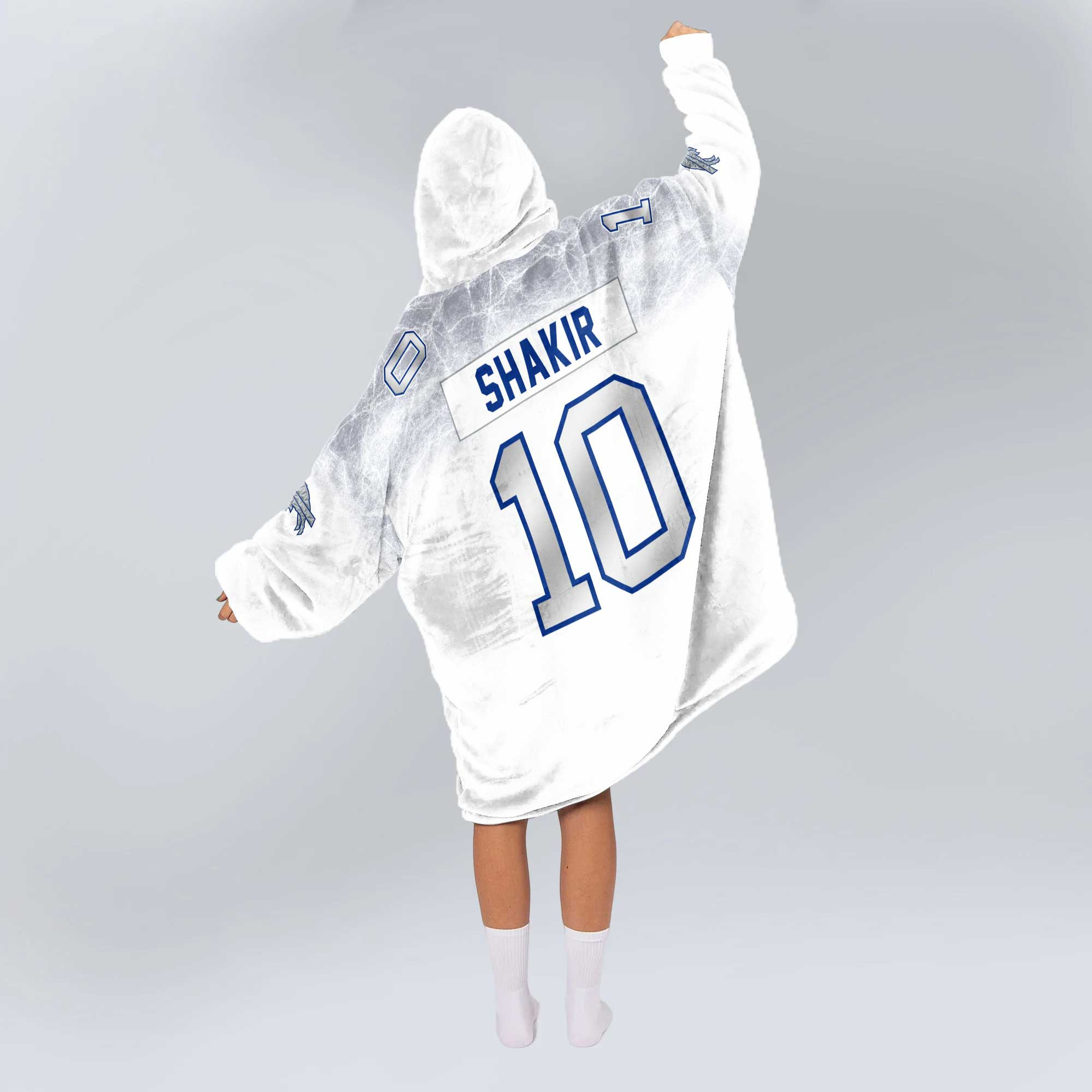 K.S 10 Buffalo Football Unisex Blanket Hoodie