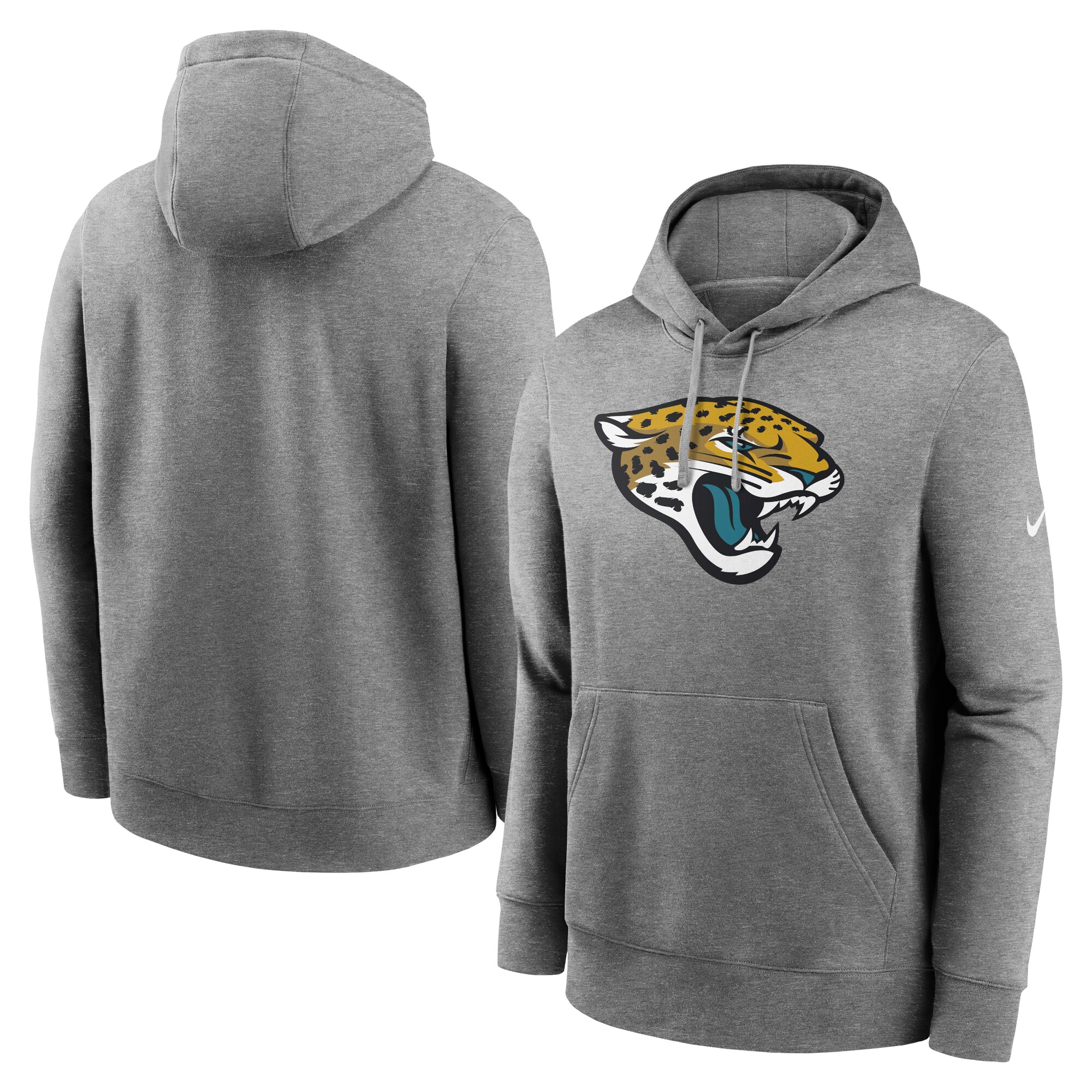 Jacksonville Jaguars Rewind Club Fleece Pullover Hoodie - Heathered Gray