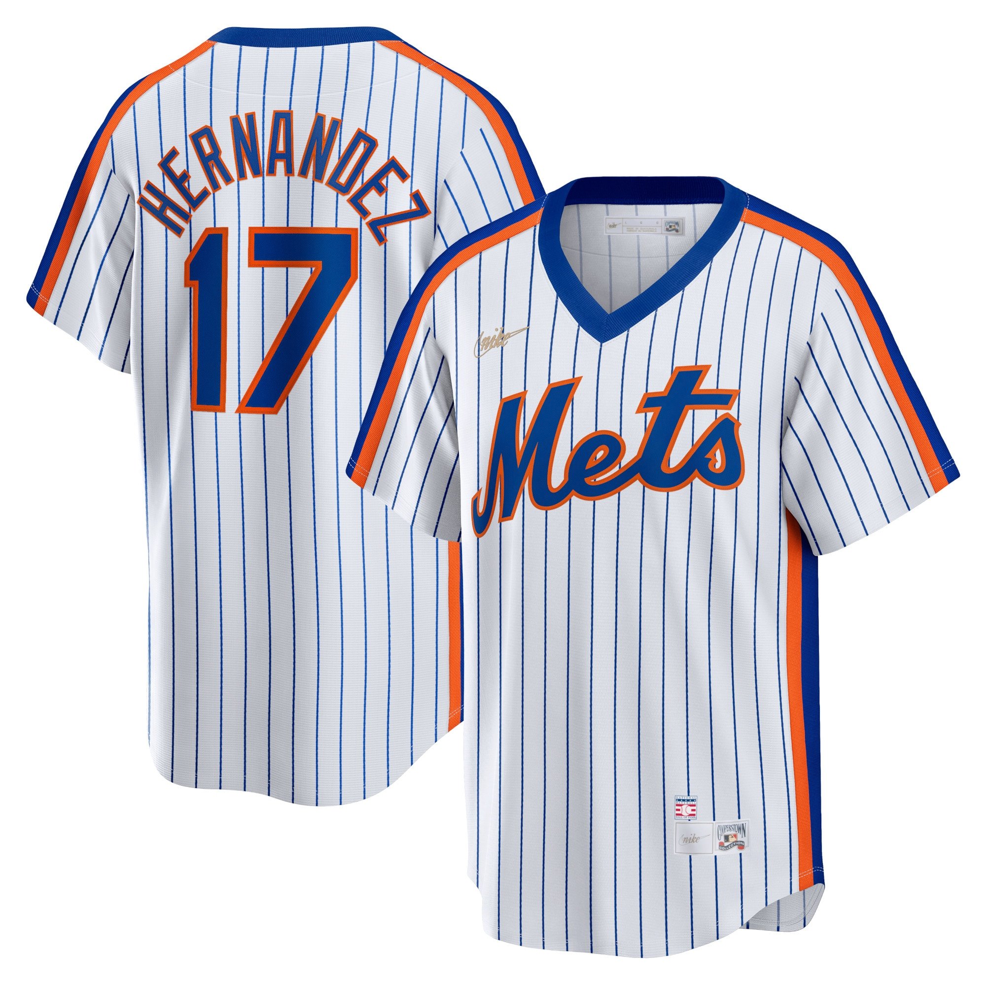 Men's New York Mets Keith Hernandez  White Home Cooperstown Collection Player Jersey