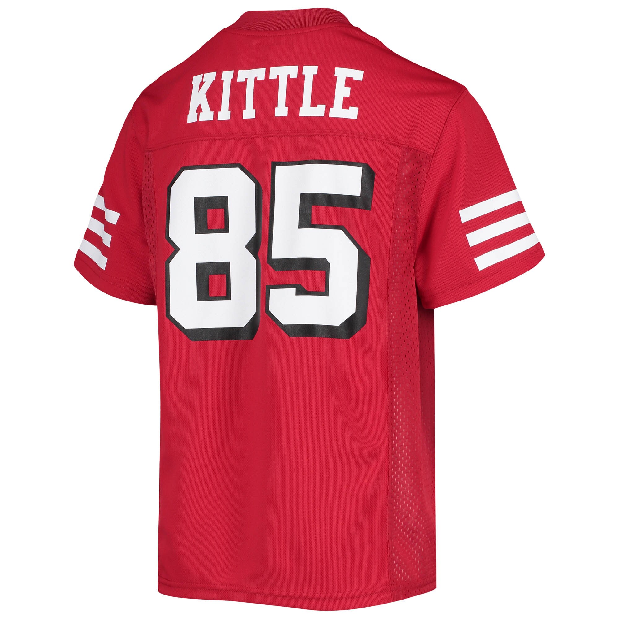 George Kittle San Francisco 49ers Youth Replica Player Logo Jersey - Scarlet