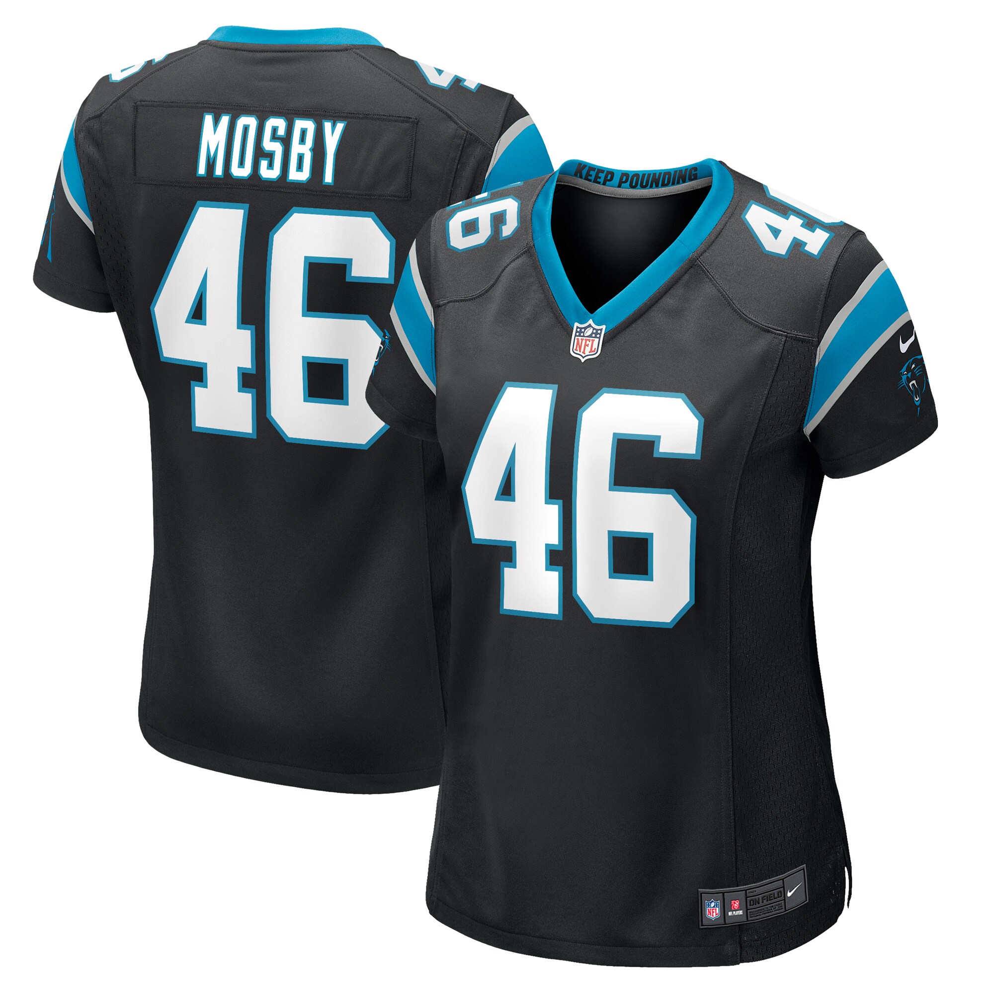 Arron Mosby Carolina Panthers  Women's Game Player Jersey - Black