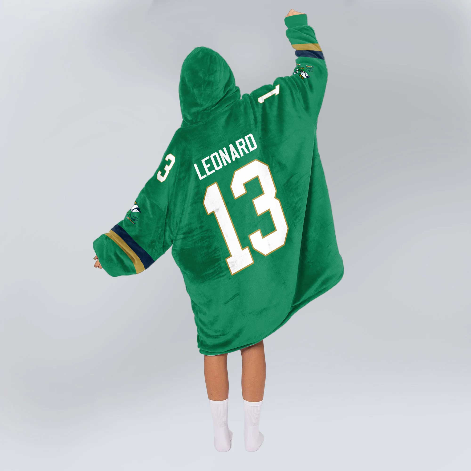 Adult Notre Dame Football Unisex Blanket Hoodie
