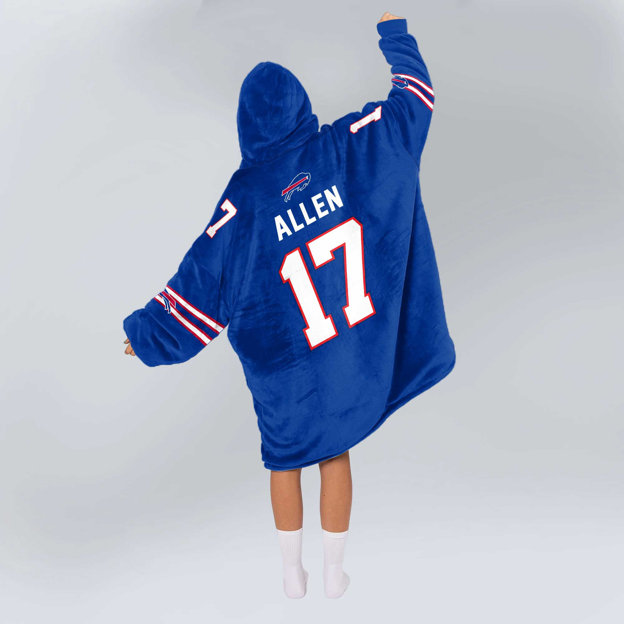Adult Mafia 17 Buffalo Football Unisex Blanket Hoodie