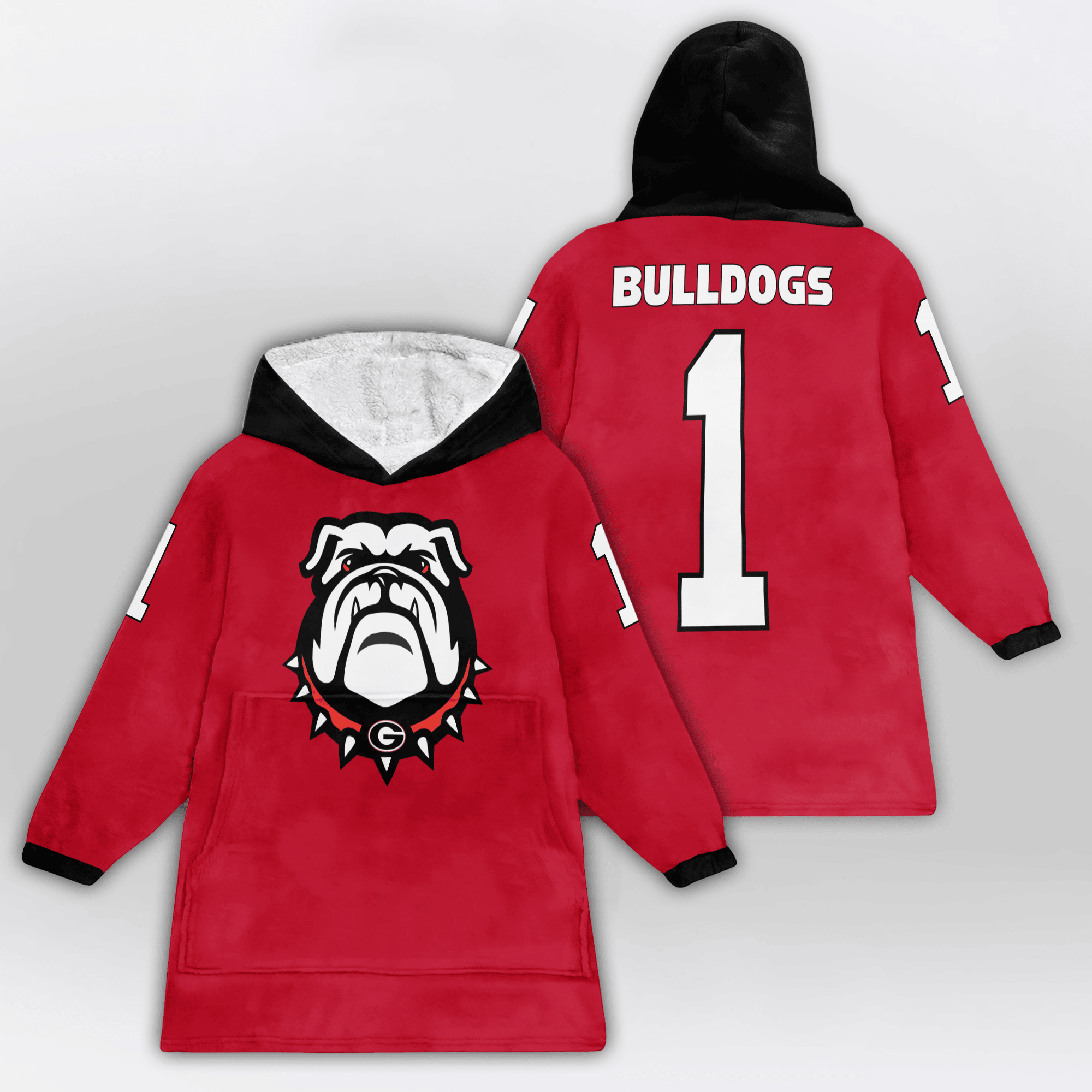 Kid #1 Georgia Football Unisex Blanket Hoodie
