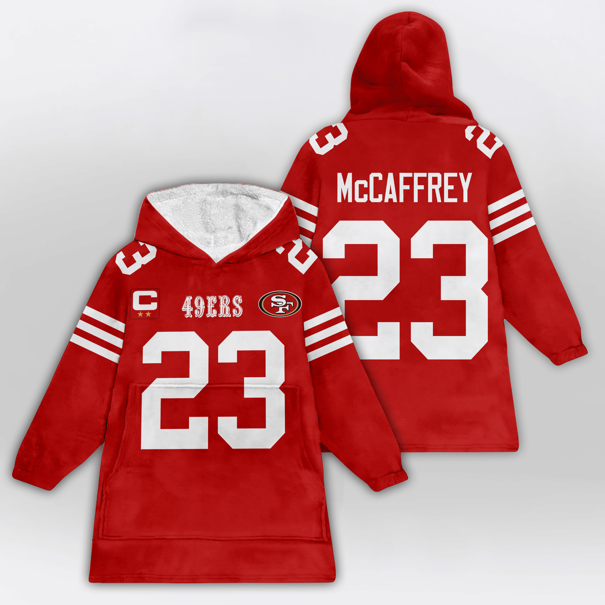 Kid C.M 23 Captain San Francisco 49ers Football Unisex Blanket Hoodie