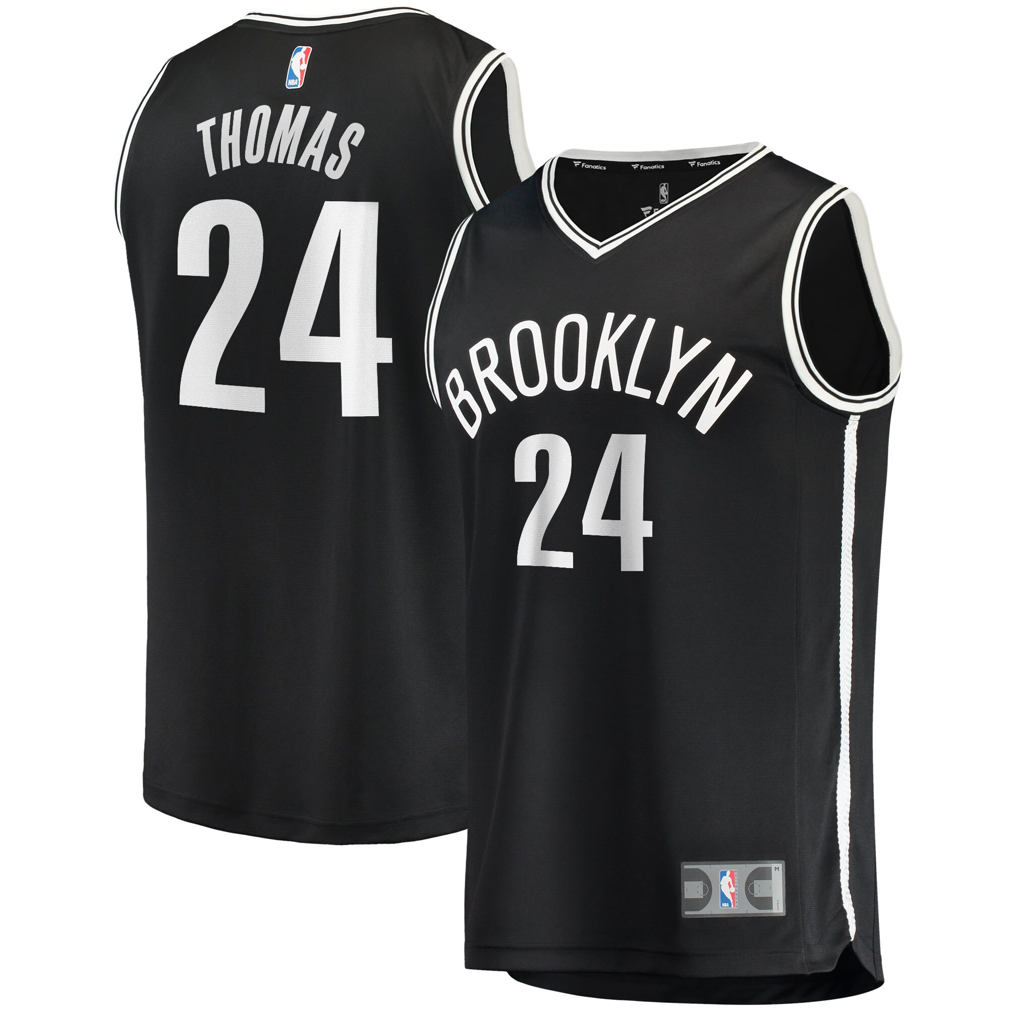Cam Thomas Brooklyn Nets  2021/22 Fast Break Replica Jersey - Icon Edition - Black