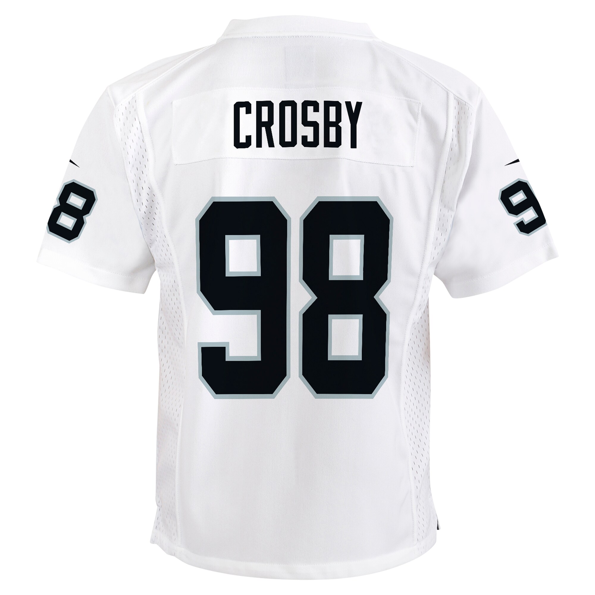 Maxx Crosby Las Vegas Raiders Youth Player Game Jersey - White