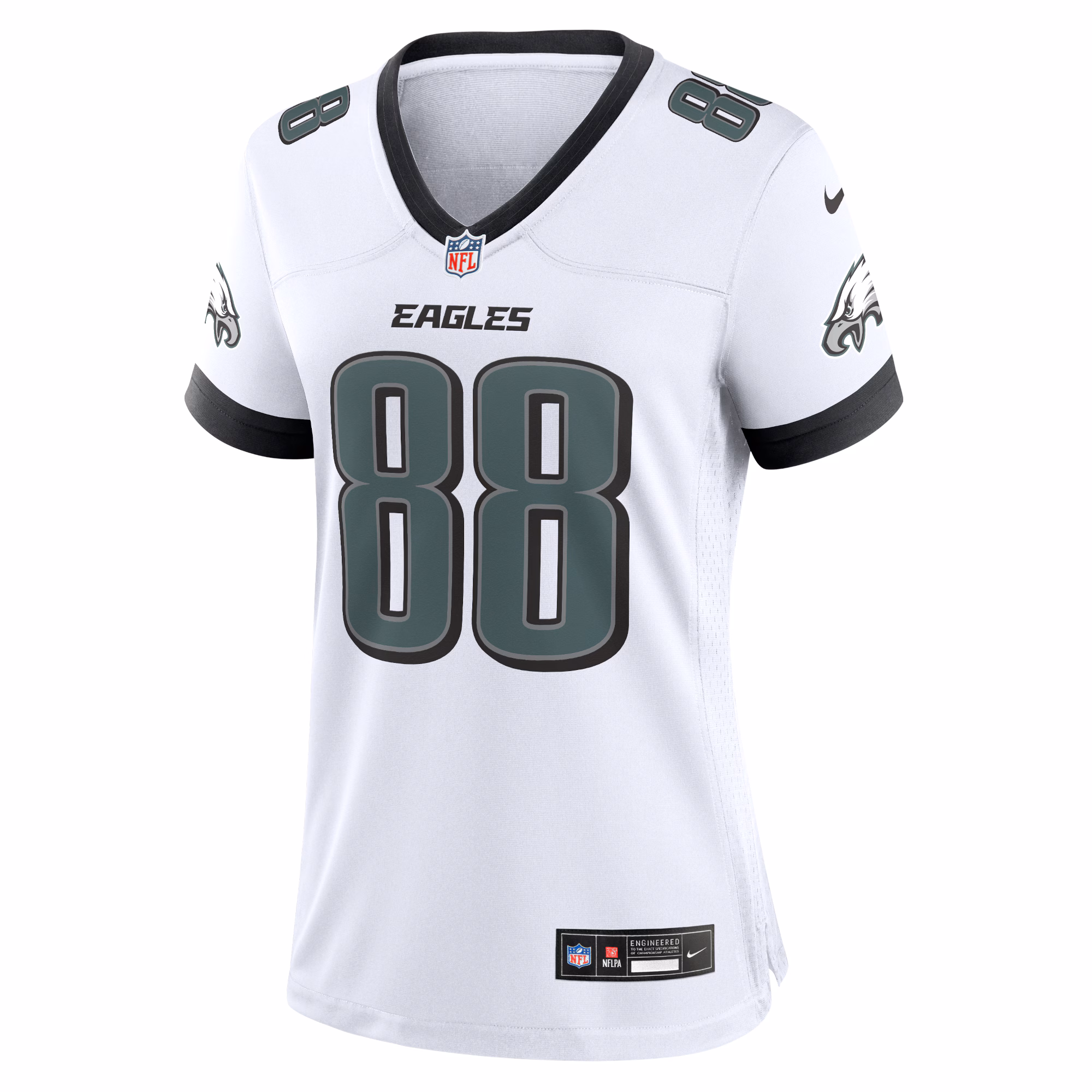 Dallas Goedert Philadelphia Eagles #88 White Game Jersey - White