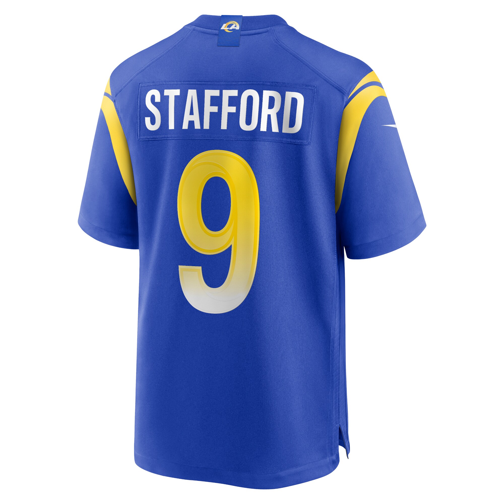 Matthew Stafford #9 Los Angeles Rams  Super Bowl LVI Bound Game Patch Jersey - Royal