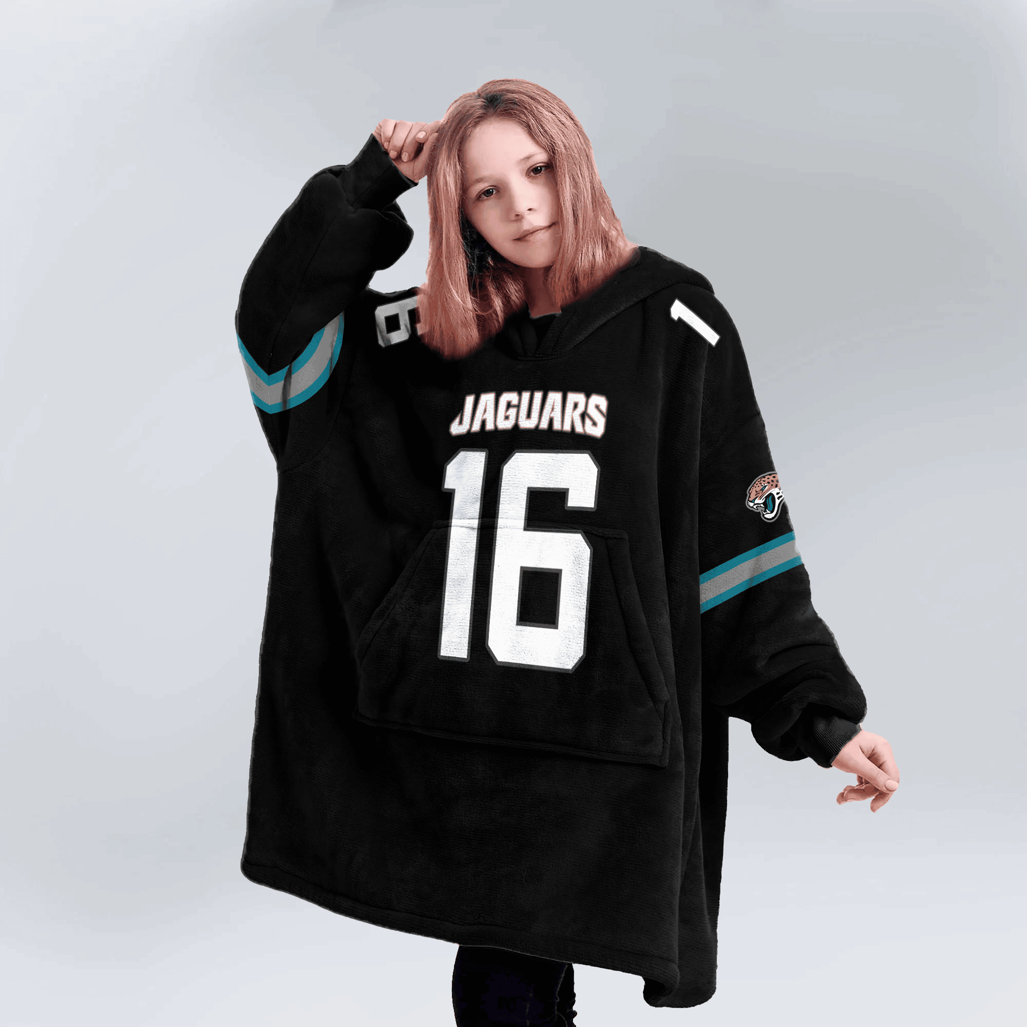 T.L 16 Jacksonville Football Unisex Blanket Hoodie