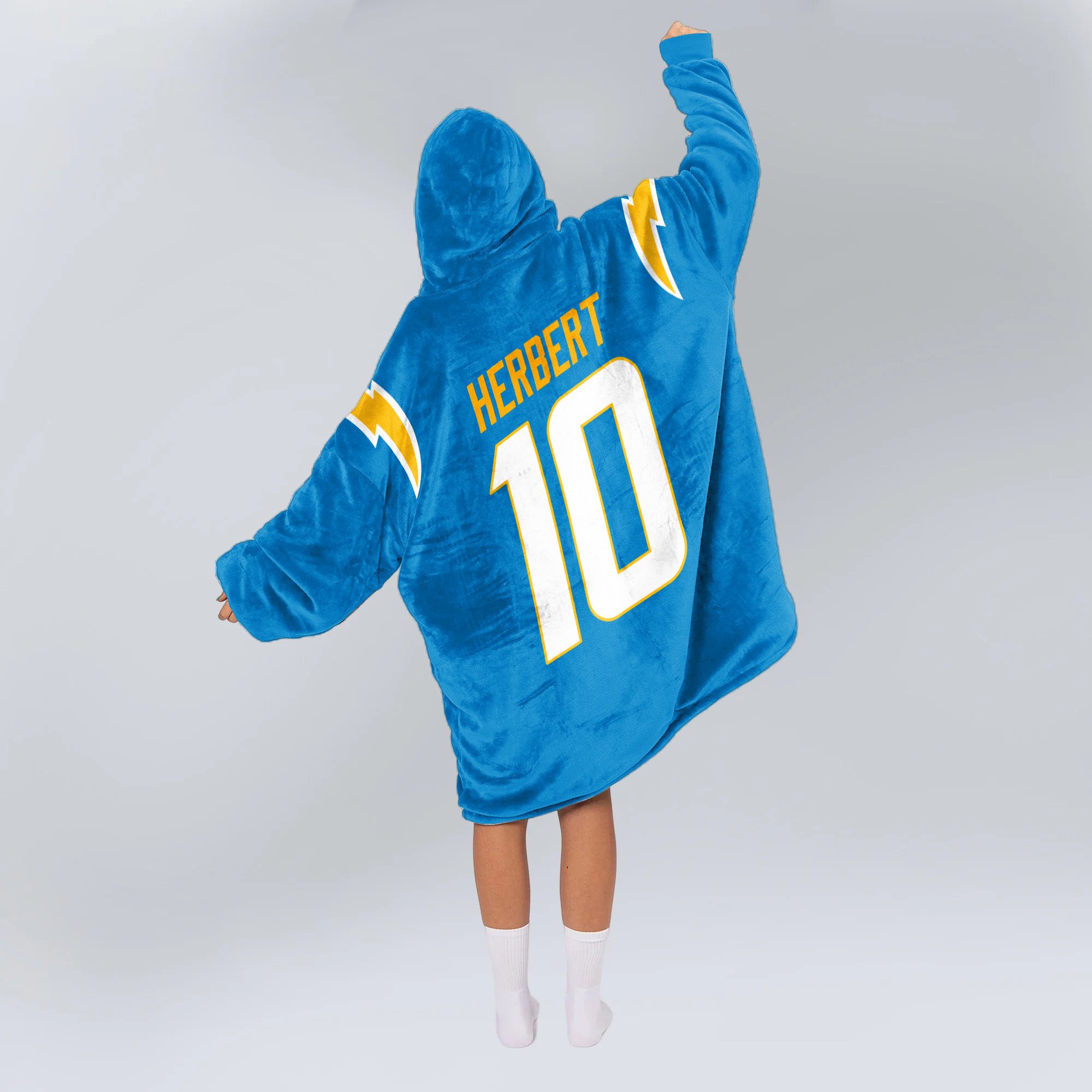 Adult JH 10 Los Angeles Football Unisex Blanket Hoodie