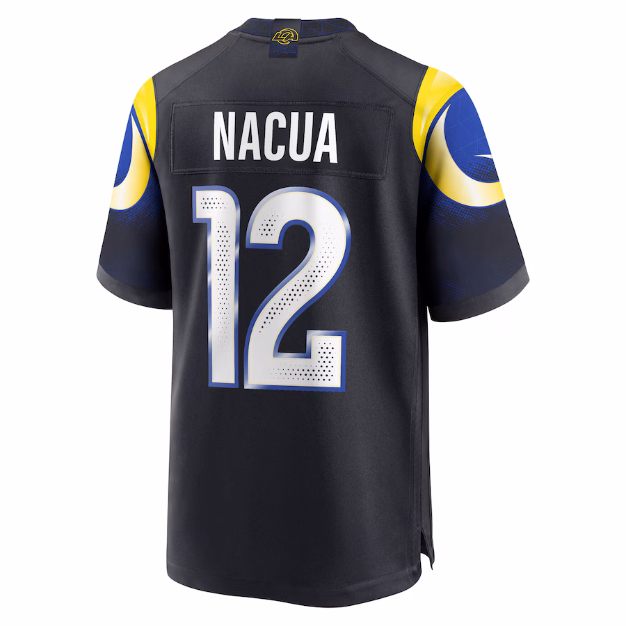 Puka Nacua #12 Los Angeles Rams 2025 Rivalries Collection Game Jersey - Midnight Blue