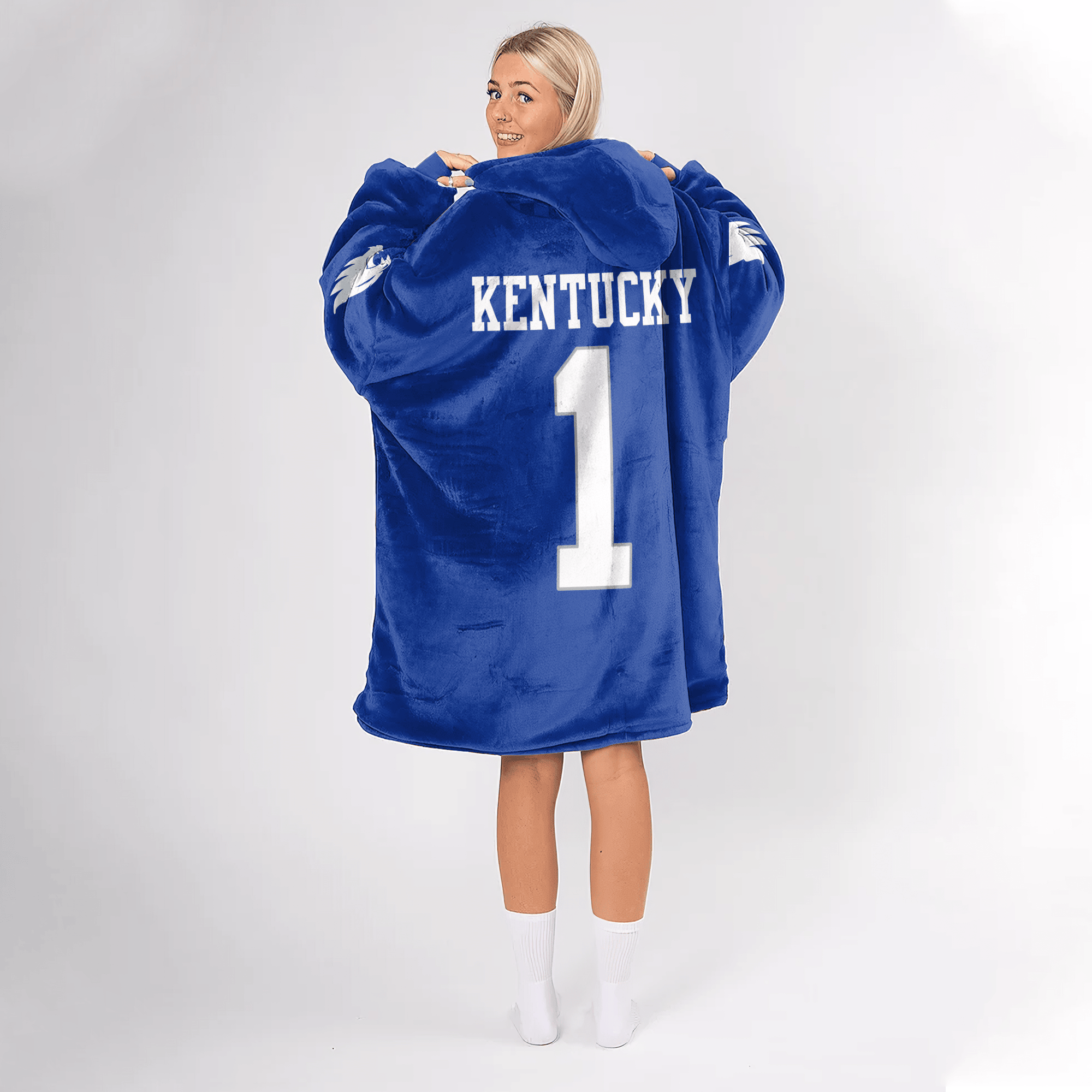 Adult #1 Kentucky Football Unisex Blanket Hoodie