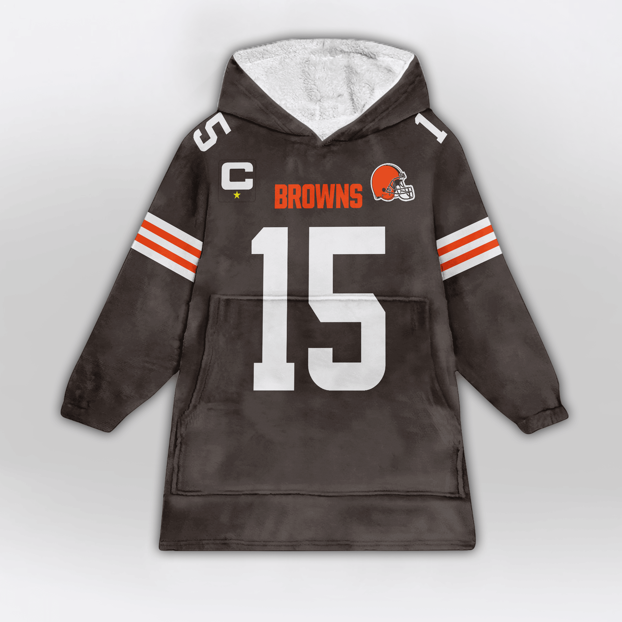 Captain J.F 15 Cleveland Football Unisex Blanket Hoodie