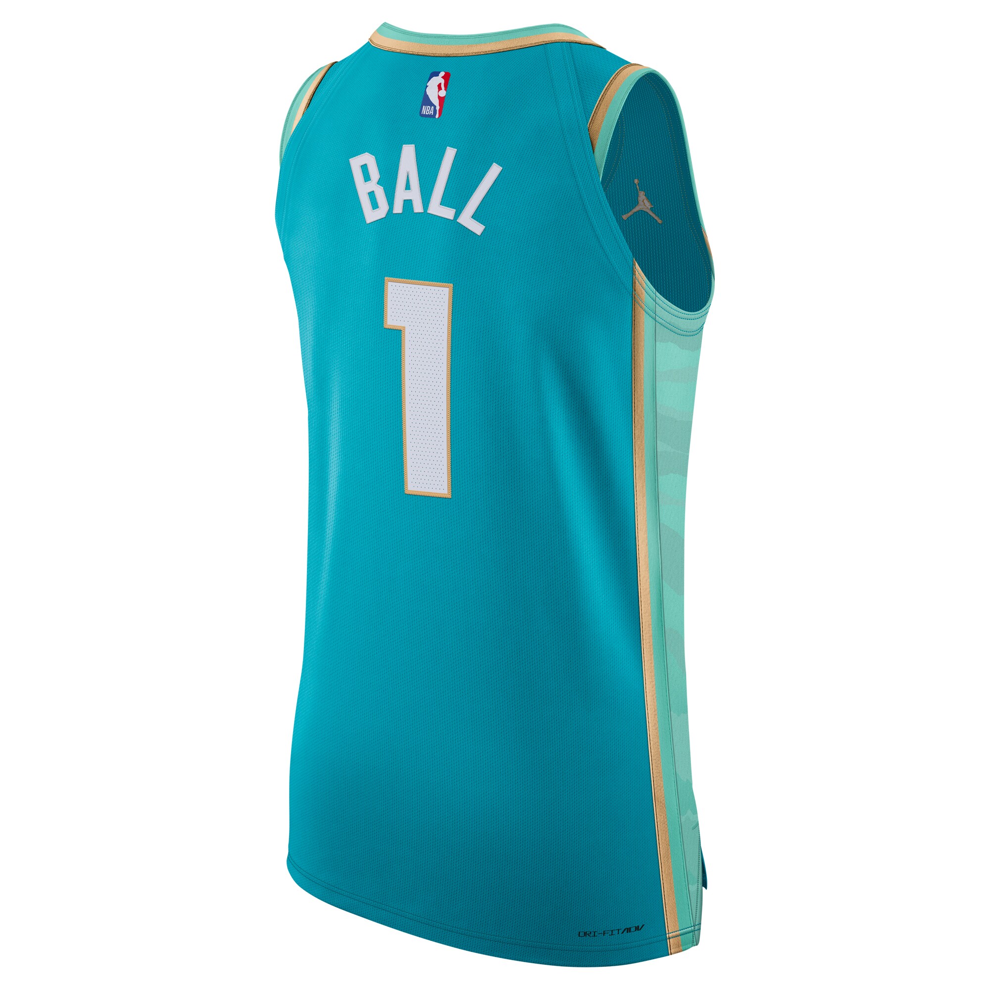 Men's Charlotte Hornets LaMelo Ball  Teal 2023/24 Authentic Jersey - City Edition