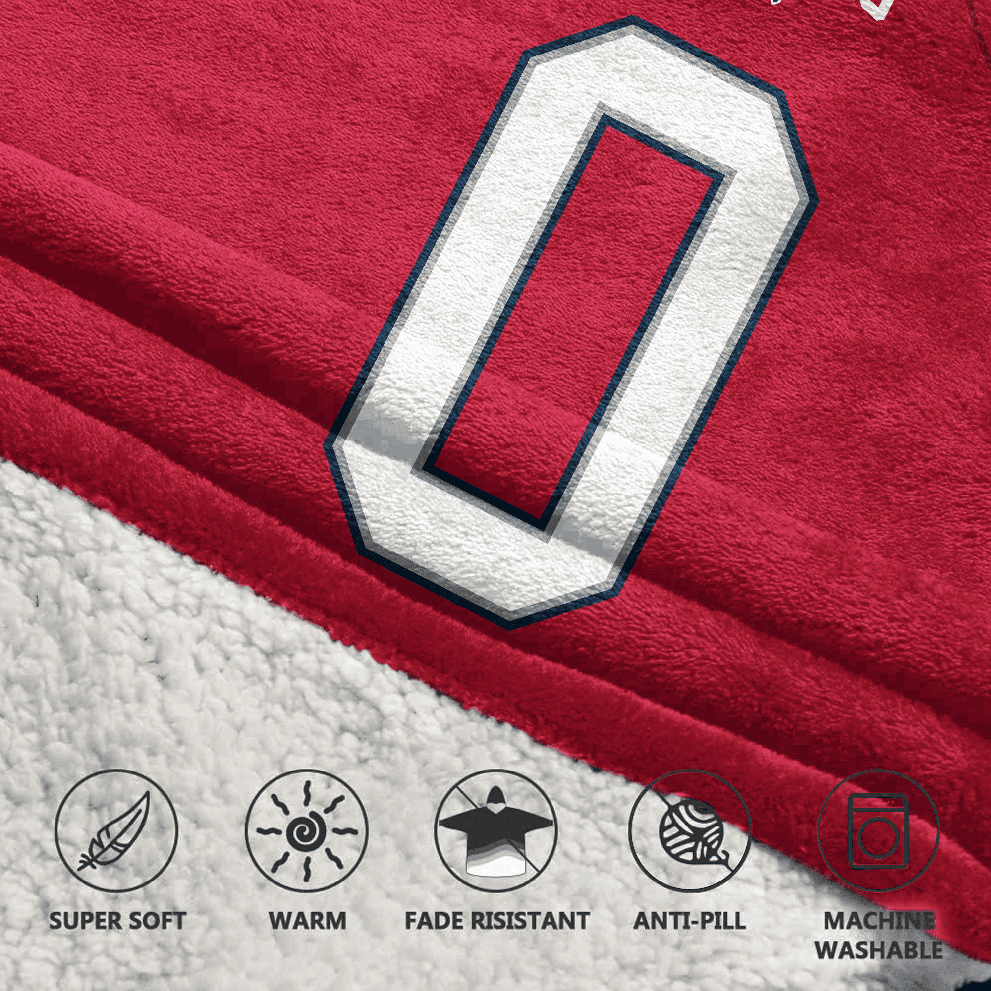Kid 0 New England Football Unisex Blanket Hoodie