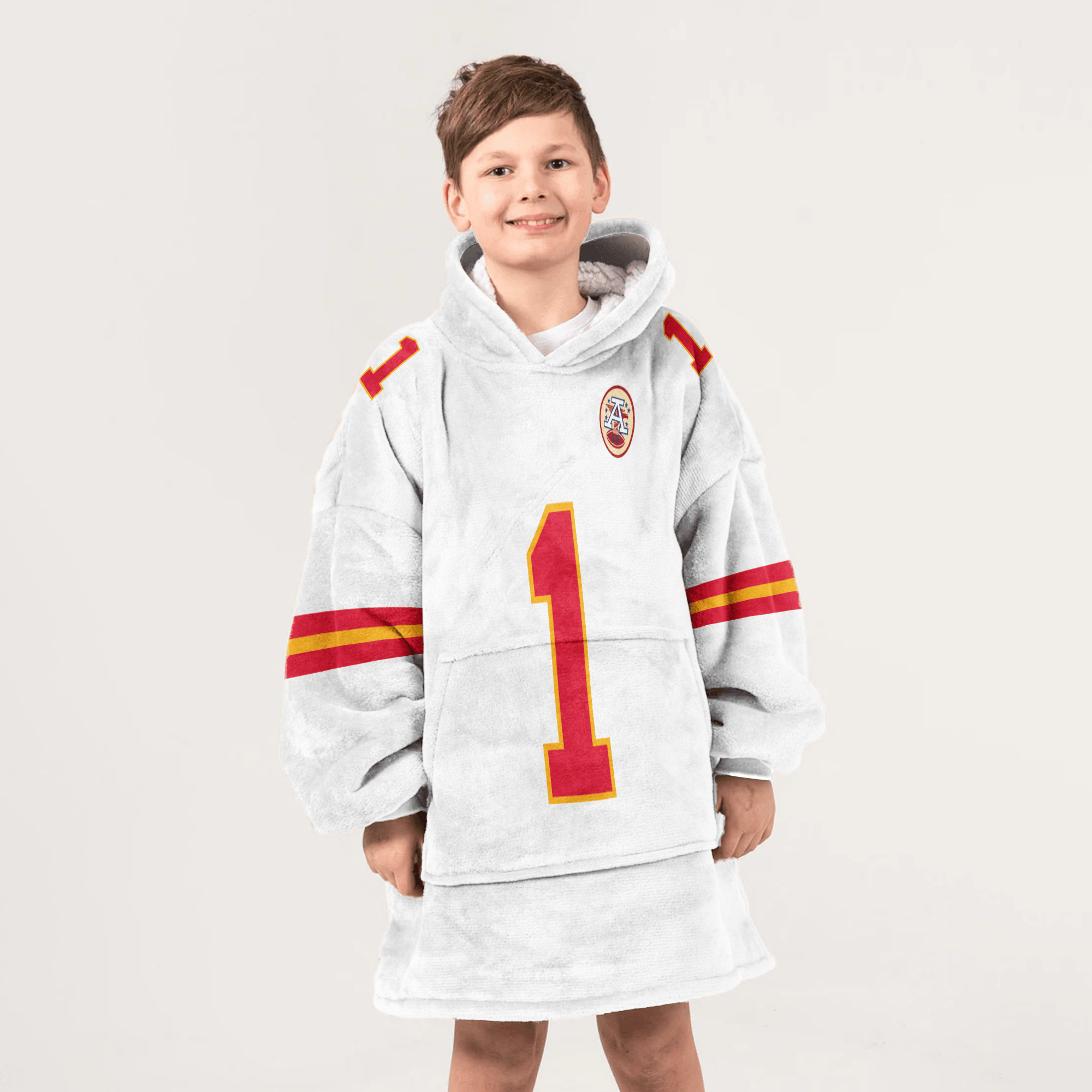 X.W 1 Kansas City Football Unisex Blanket Hoodie