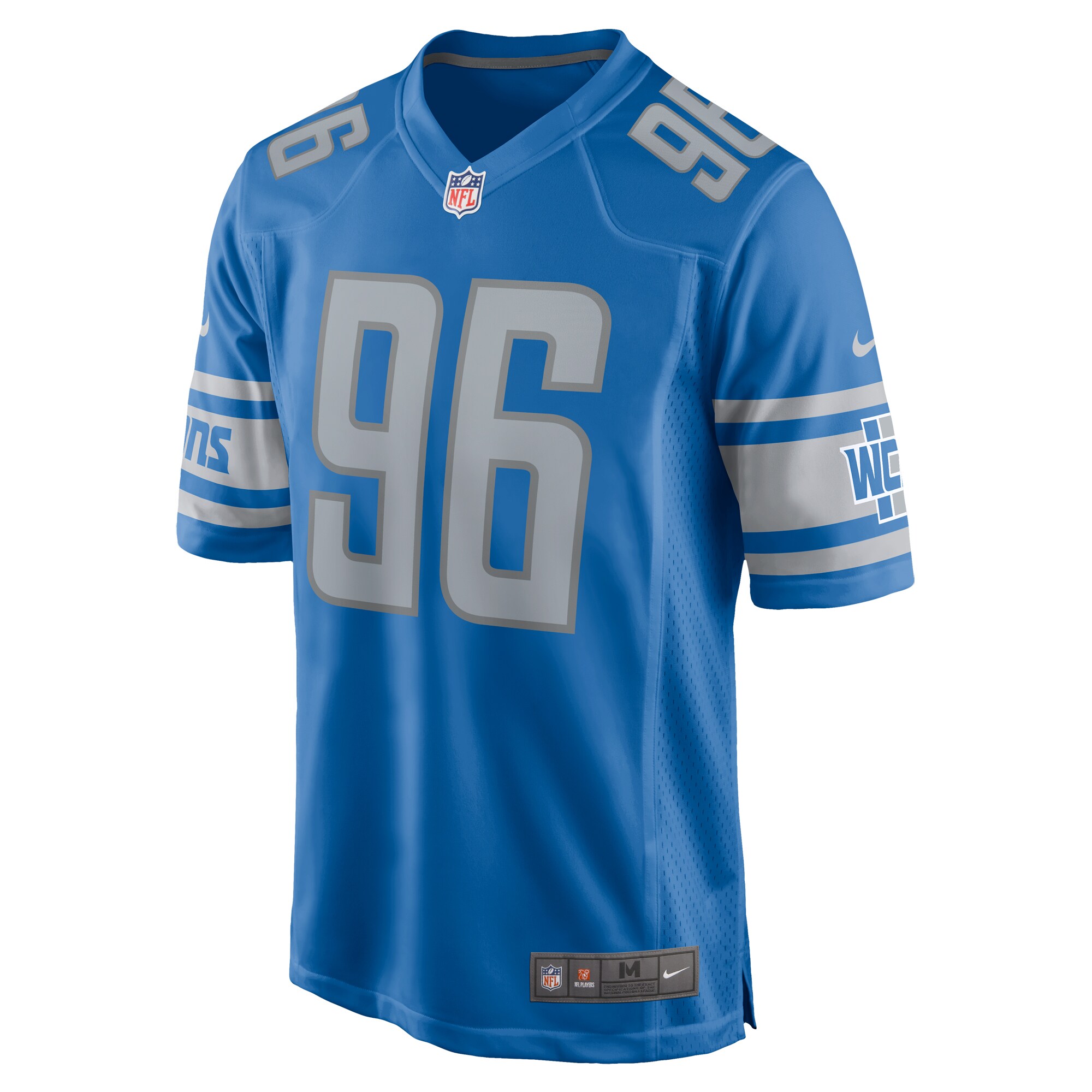 Isaiah Buggs Detroit Lions  Home Game Player Jersey - Blue