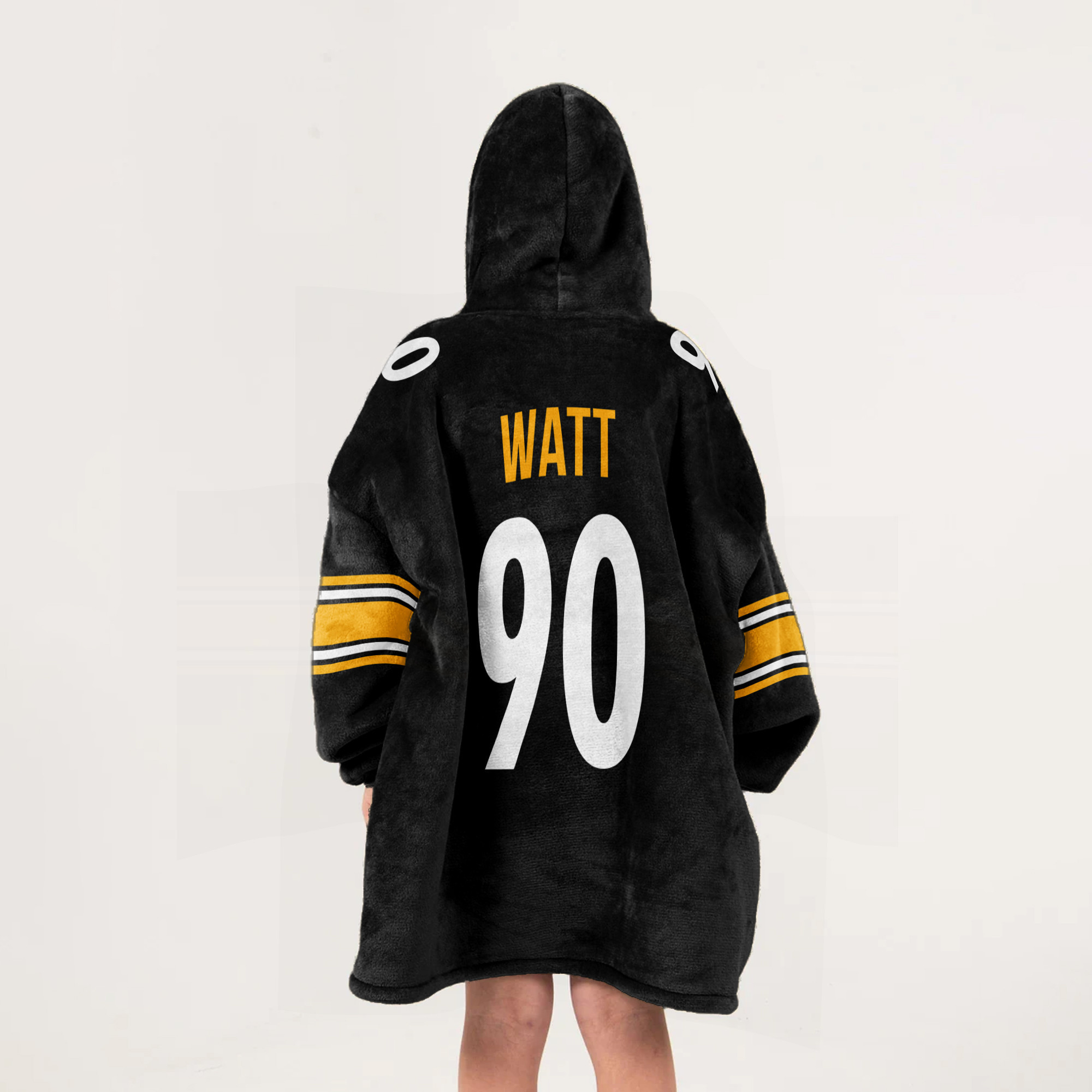 Adult 90 Pittsburgh Football Unisex Blanket Hoodie