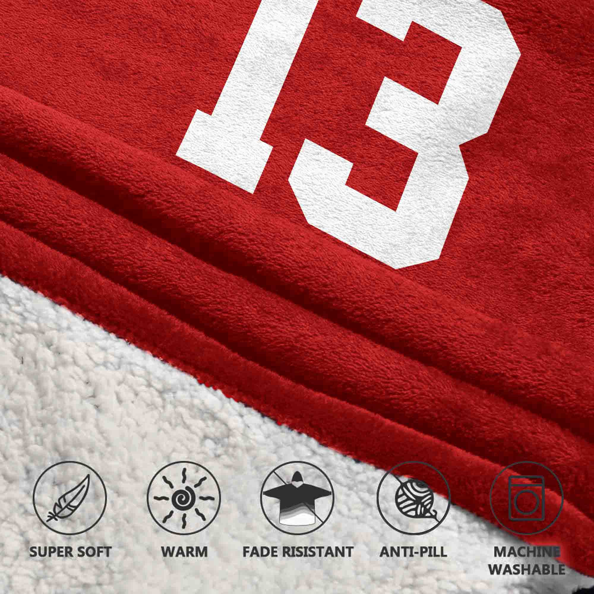 Adult B.P 13 San Francisco 49ers Football Unisex Blanket Hoodie