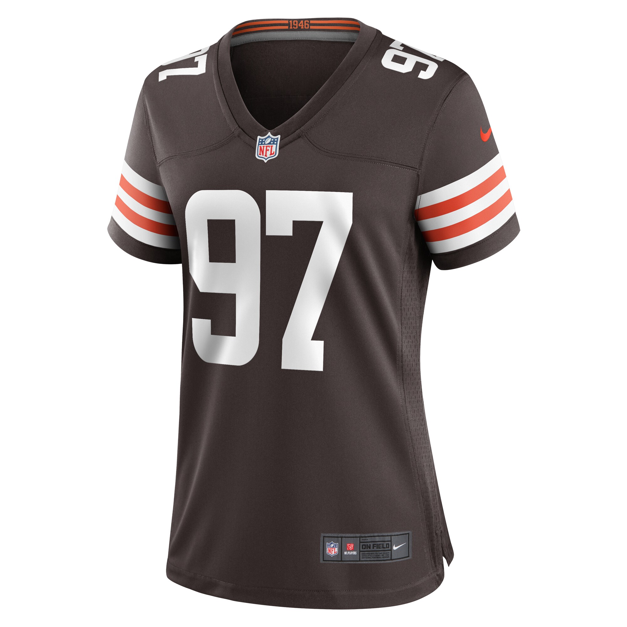 Tommy Togiai Cleveland Browns Women's  Game Jersey -  Brown