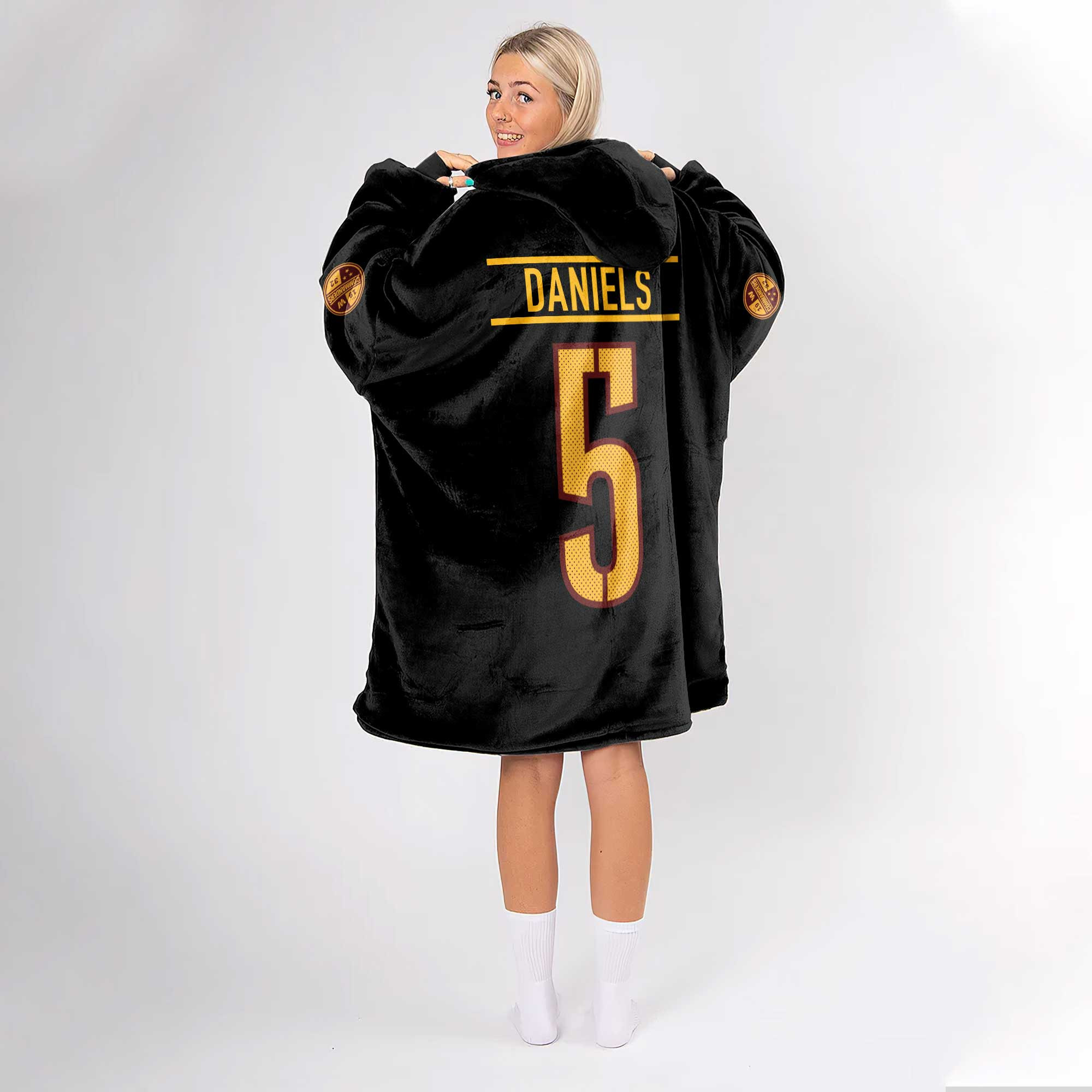 Adult J.D 5 Washington Football Unisex Blanket Hoodie