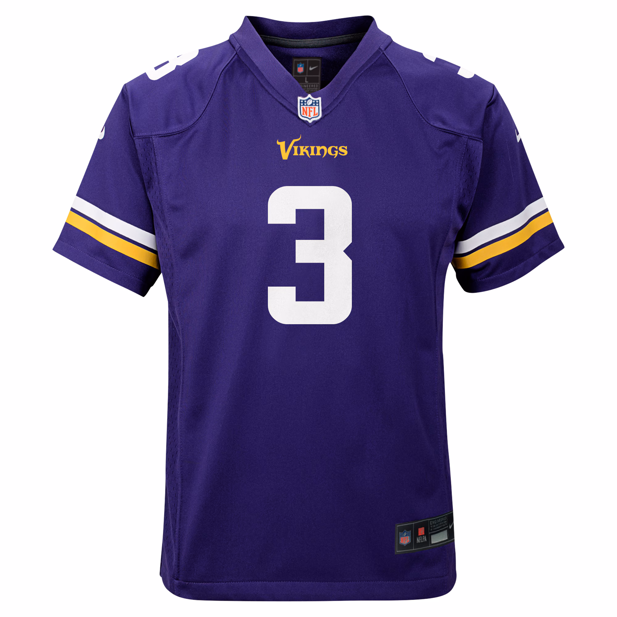 Addison Minnesota Vikings Youth Alternate Game Jersey -  White