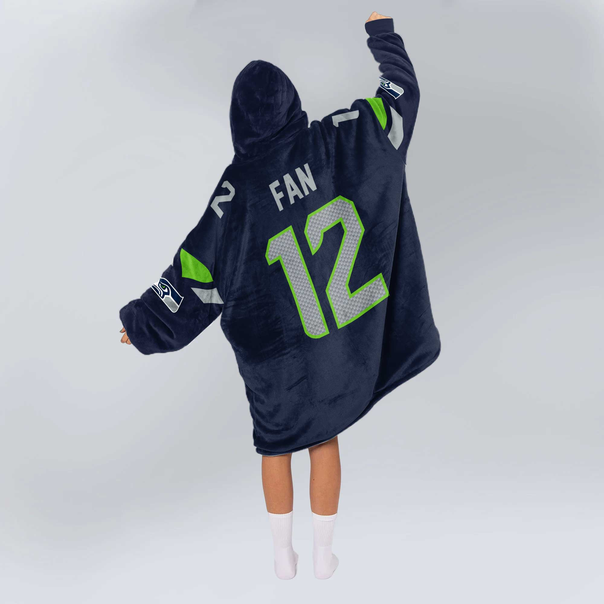 Adult We Are 12 Seattle Football Unisex Blanket Hoodie